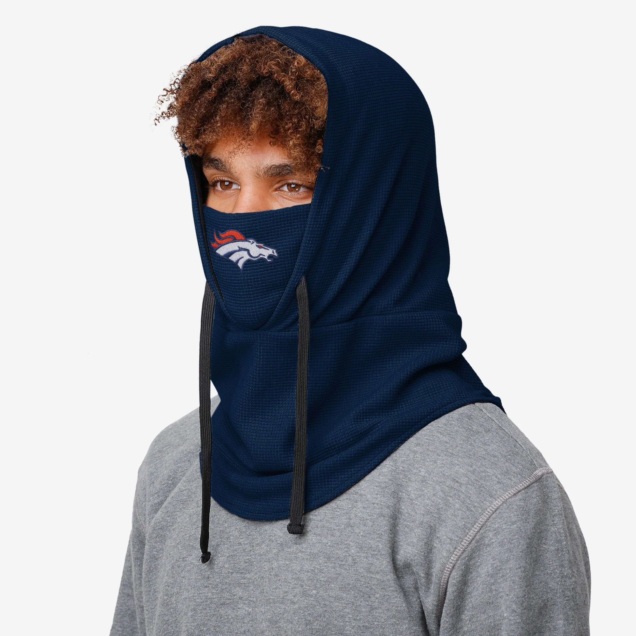 Denver Broncos Waffle Drawstring Hooded Gaiter - Image 3