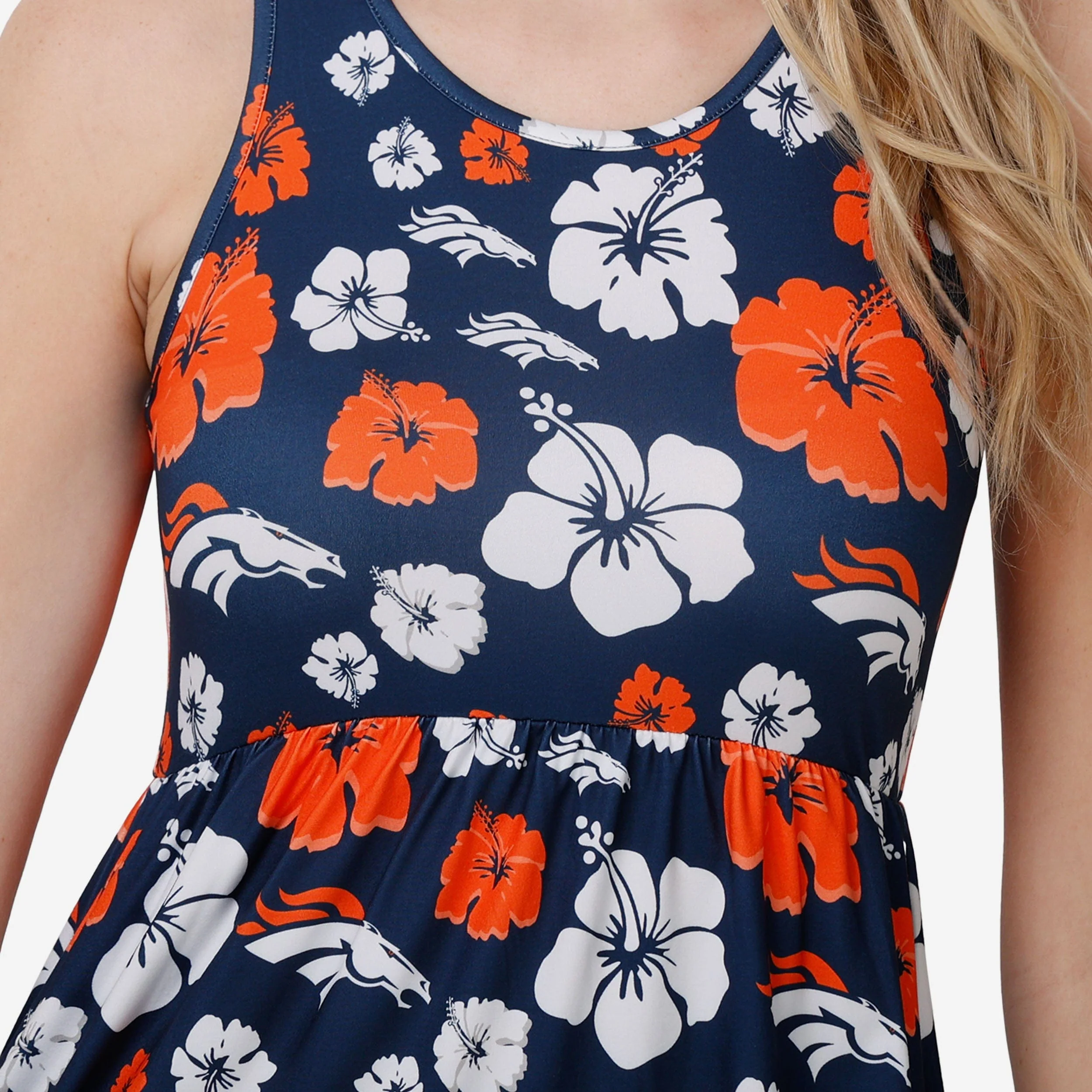 Denver Broncos Womens Fan Favorite Floral Sundress - Image 3
