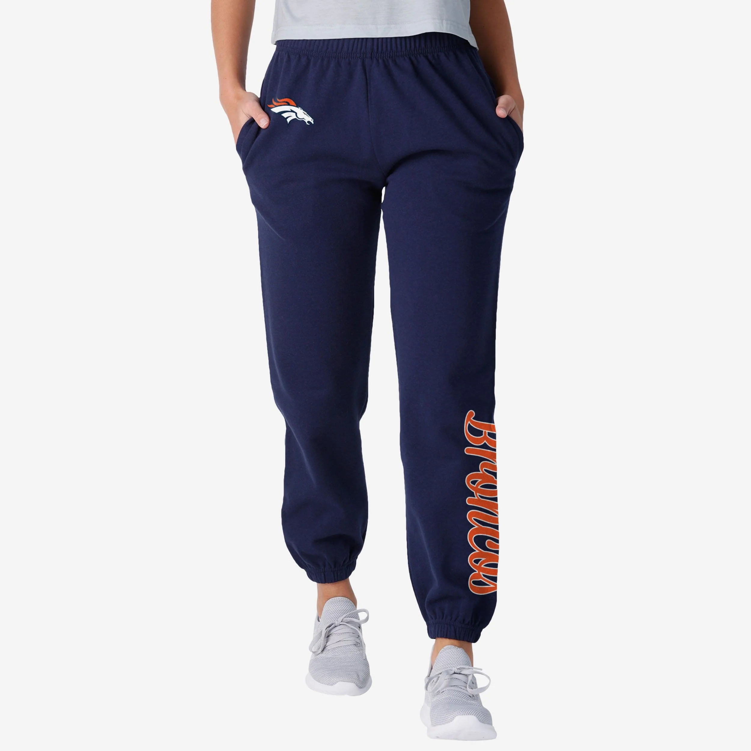 Denver Broncos Womens Script Wordmark Team Color Sweatpants