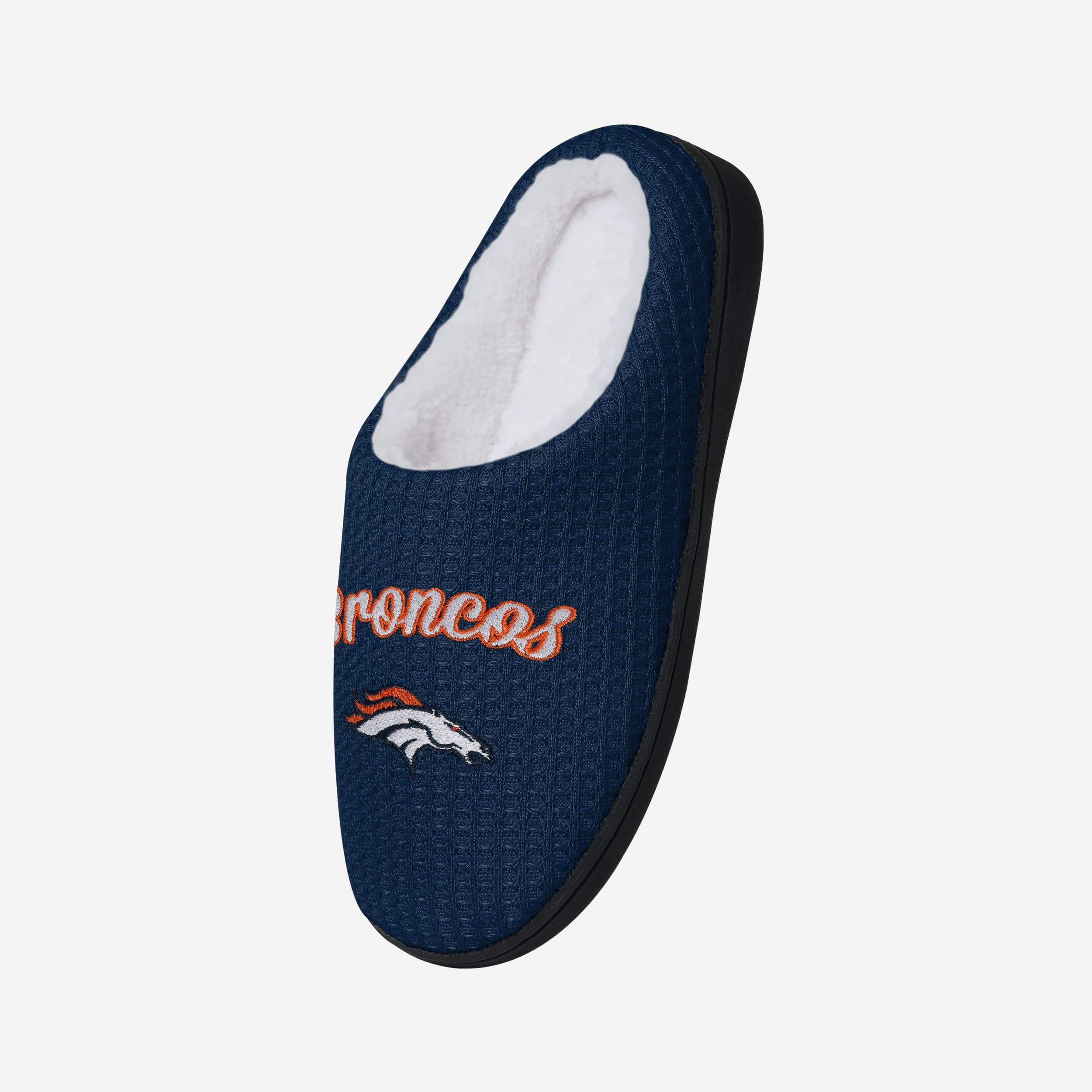 Denver Broncos Womens Sherpa Lined Memory Foam Slipper - Image 3