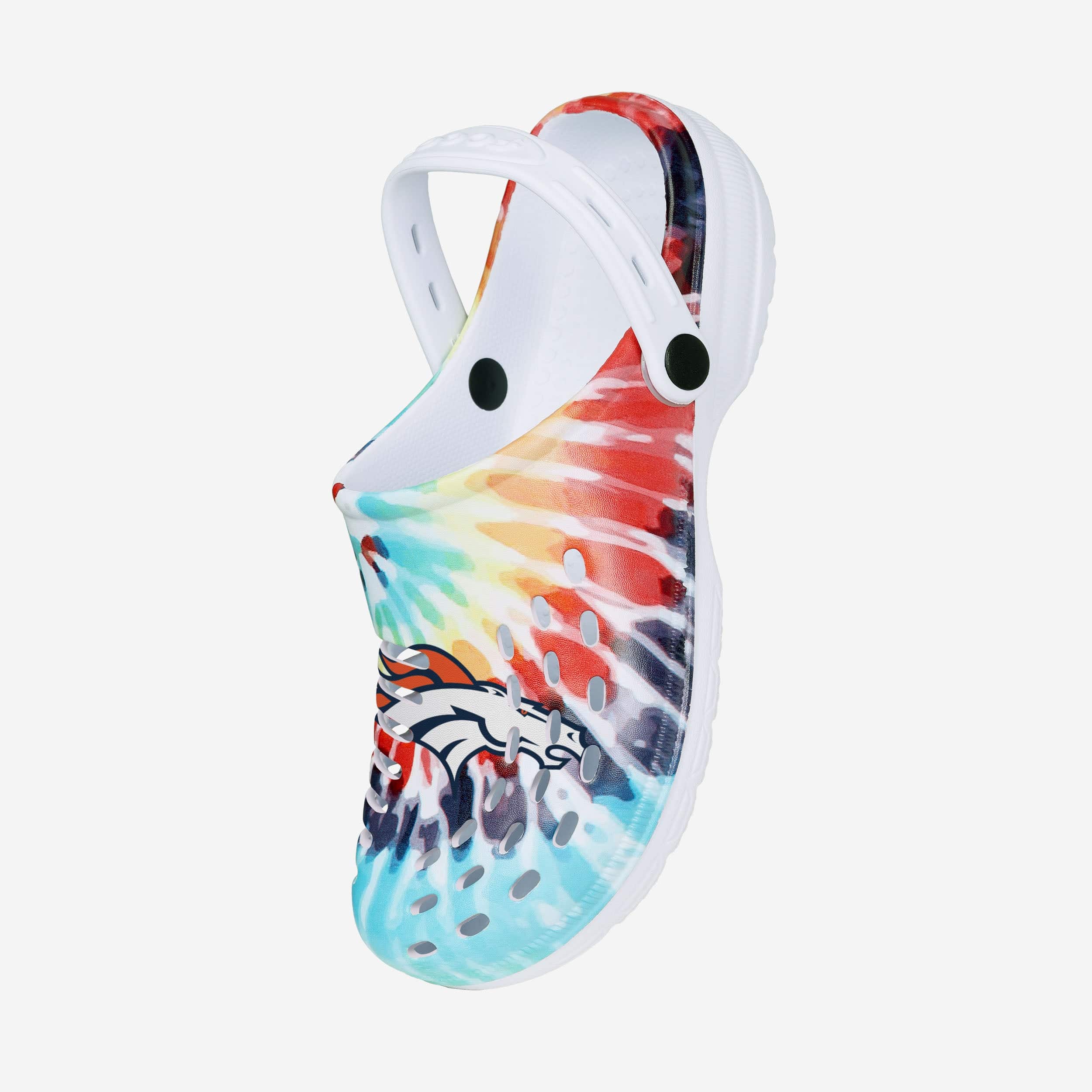 Denver Broncos Womens Tie-Dye Clog With Strap - Image 2