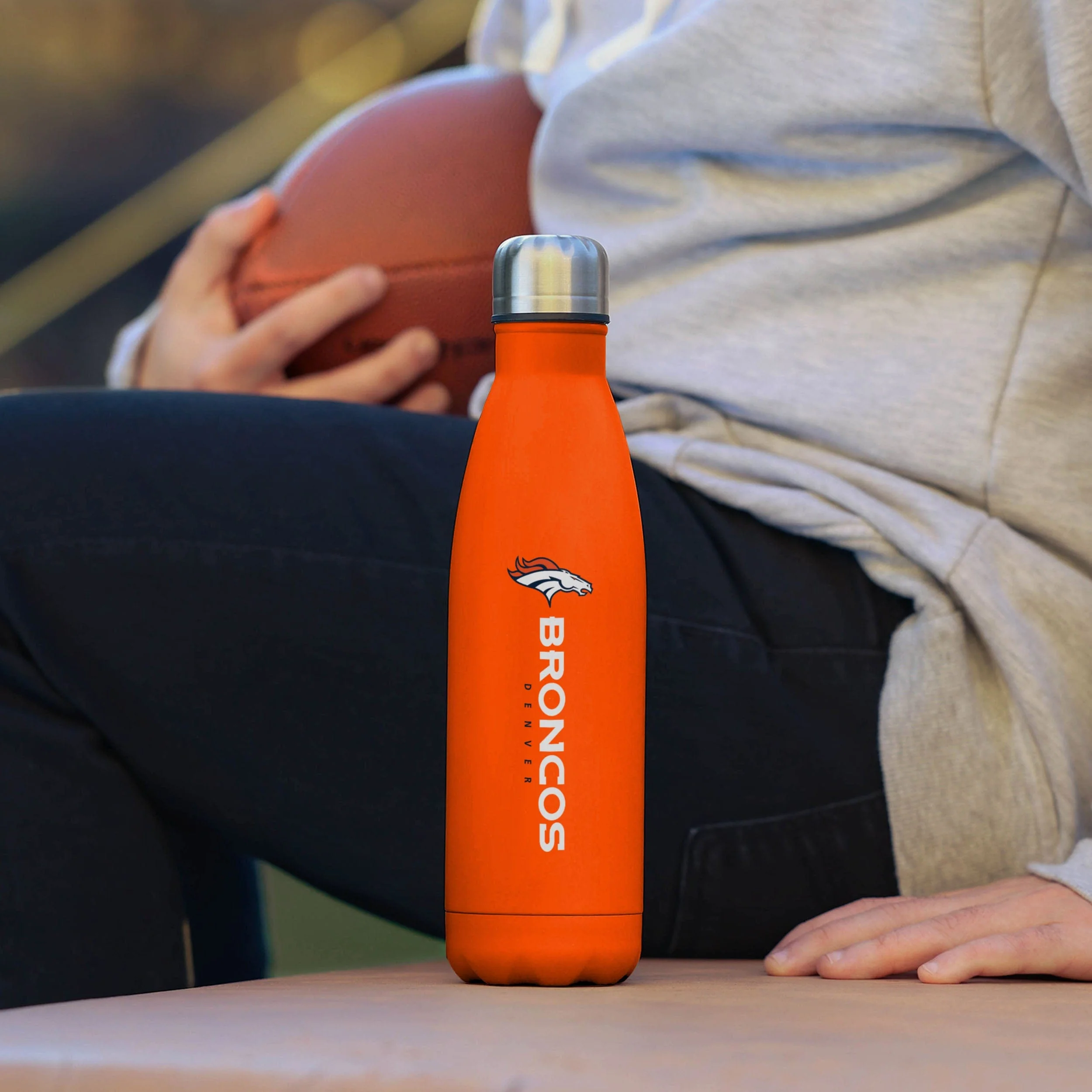 Denver Broncos Wordmark Chill Water Bottle - Image 3