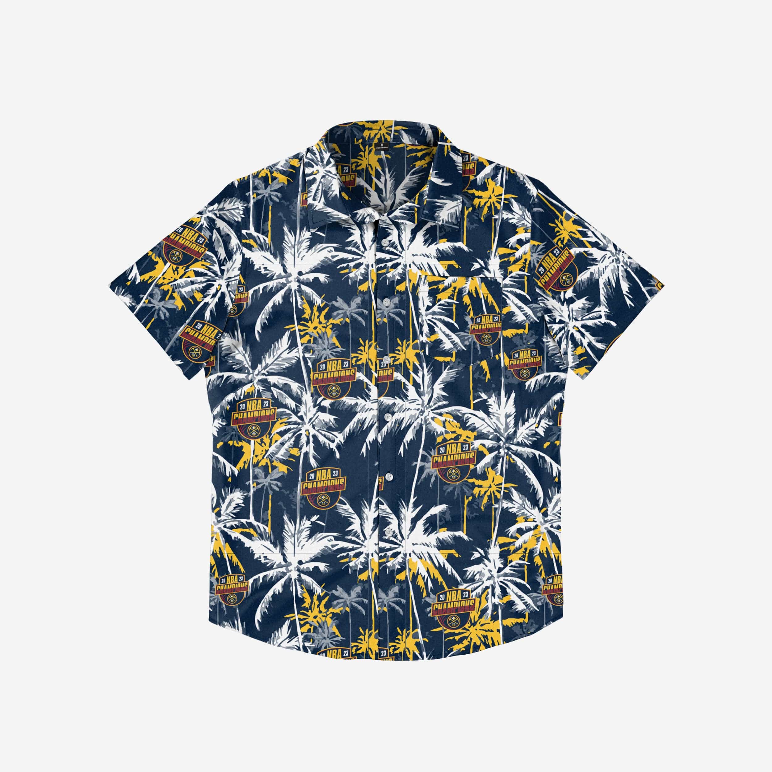 Denver Nuggets 2023 NBA Champions Floral Button Up - Image 3