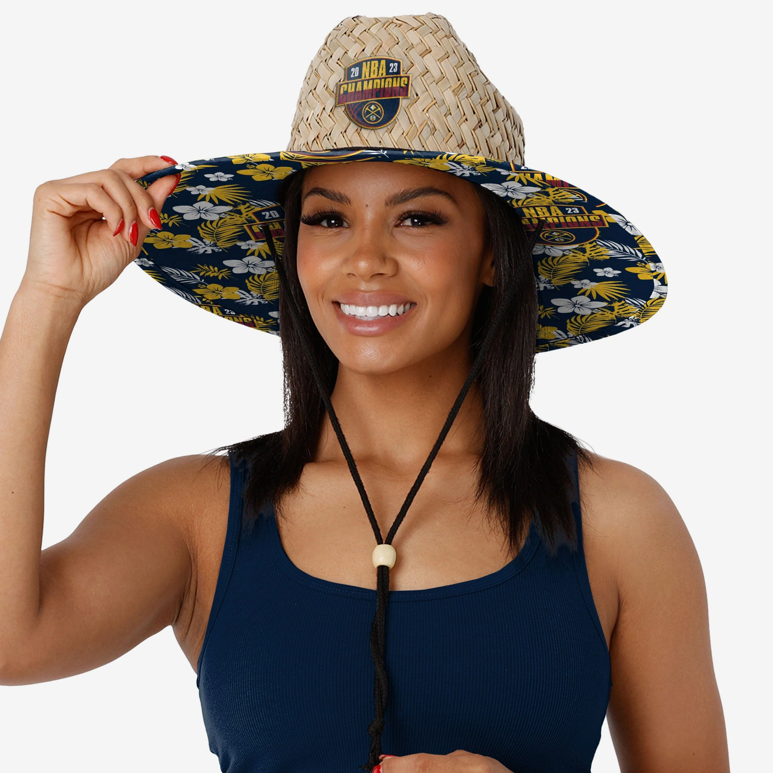 Denver Nuggets 2023 NBA Champions Straw Hat - Image 4