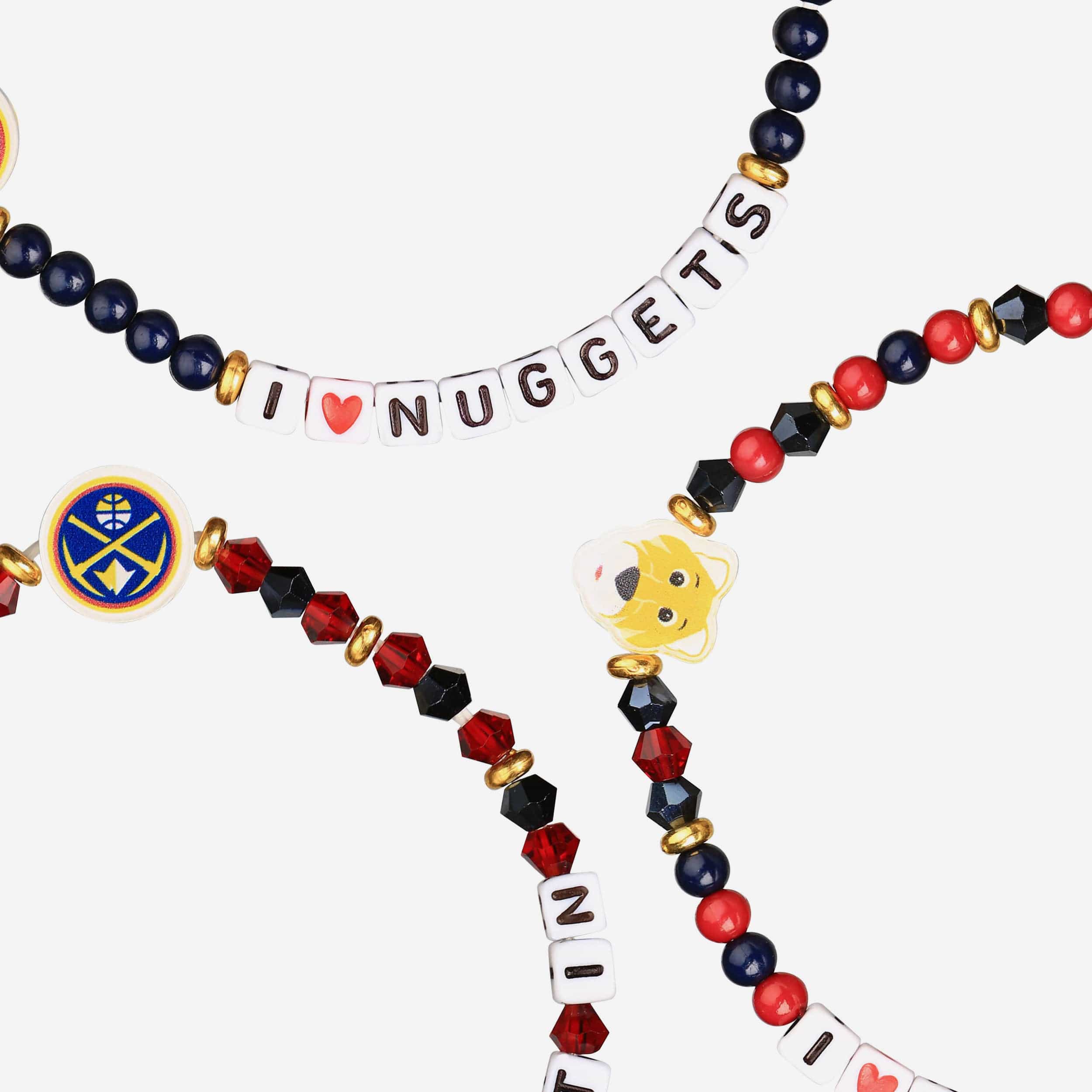 Denver Nuggets 3 Pack Friendship Bracelet - Image 2