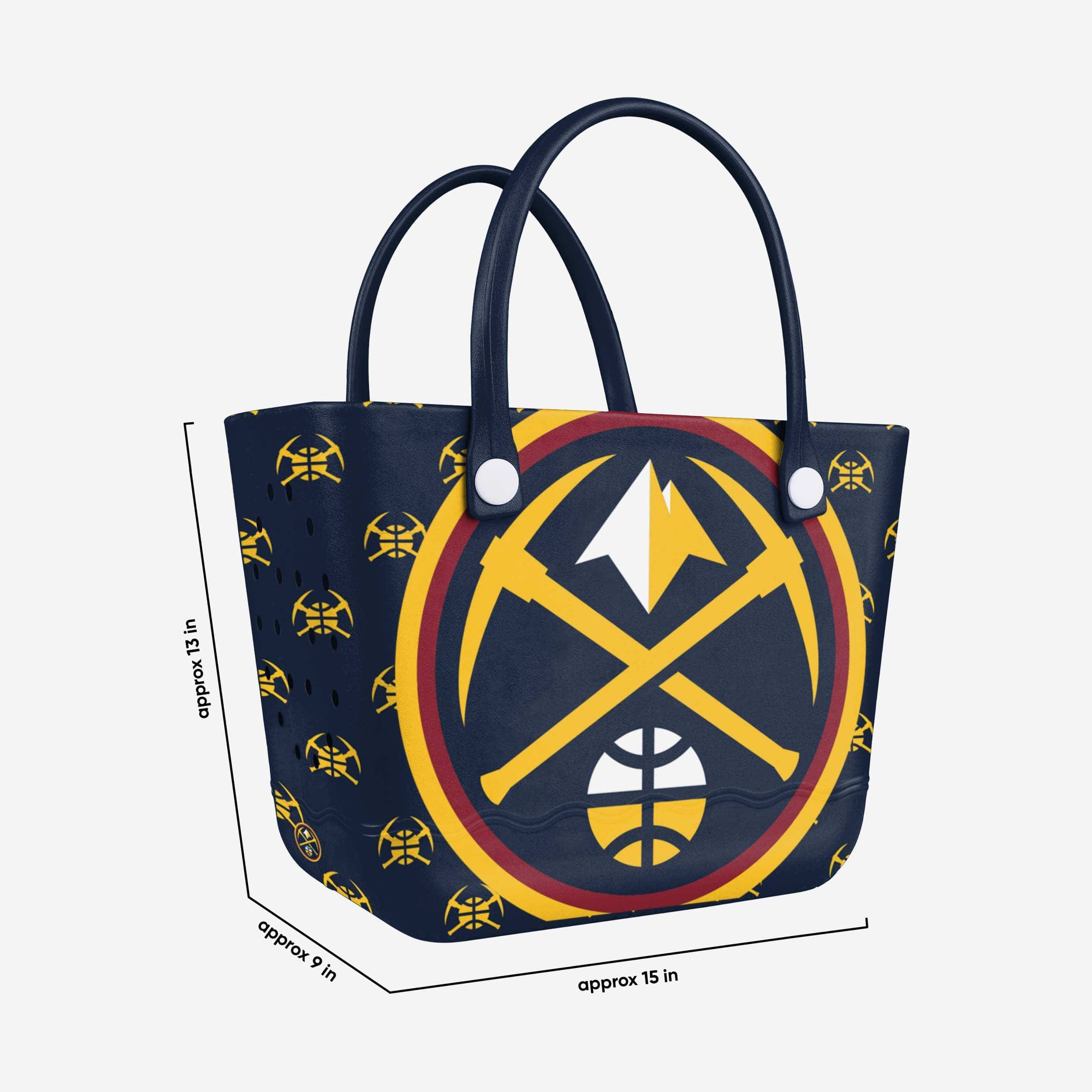 Denver Nuggets Big Logo Mini Print Tailgate Tote Bag - Image 3