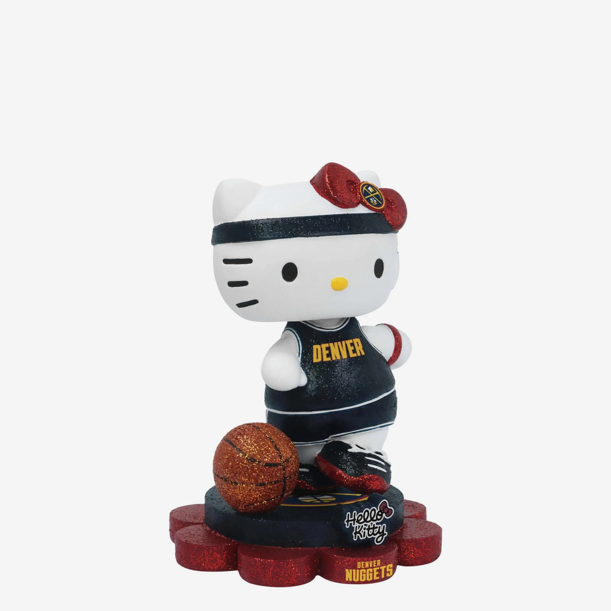 Denver Nuggets Hello Kitty® Glitter Mini Bobblehead - Image 4