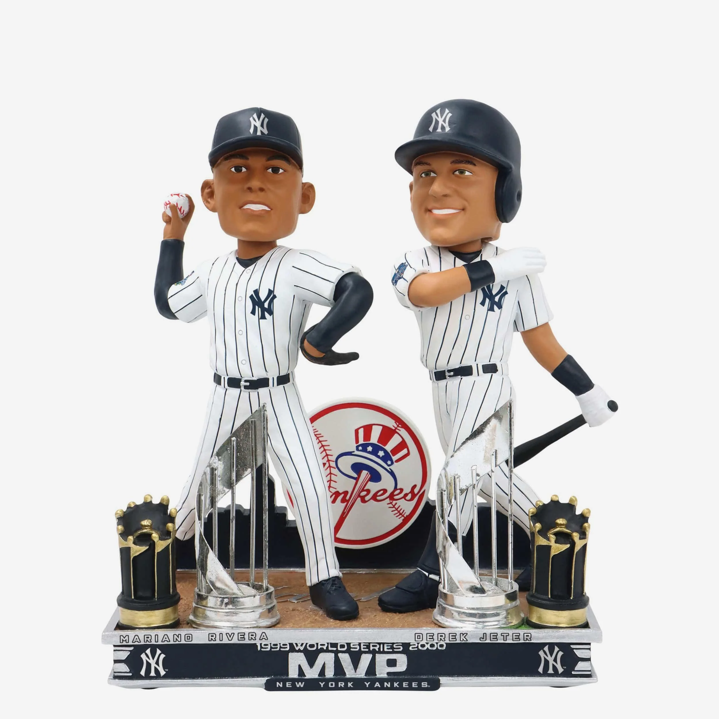 Derek Jeter & Mariano Rivera New York Yankees Back-To-Back World Series MVP Dual Bobblehead