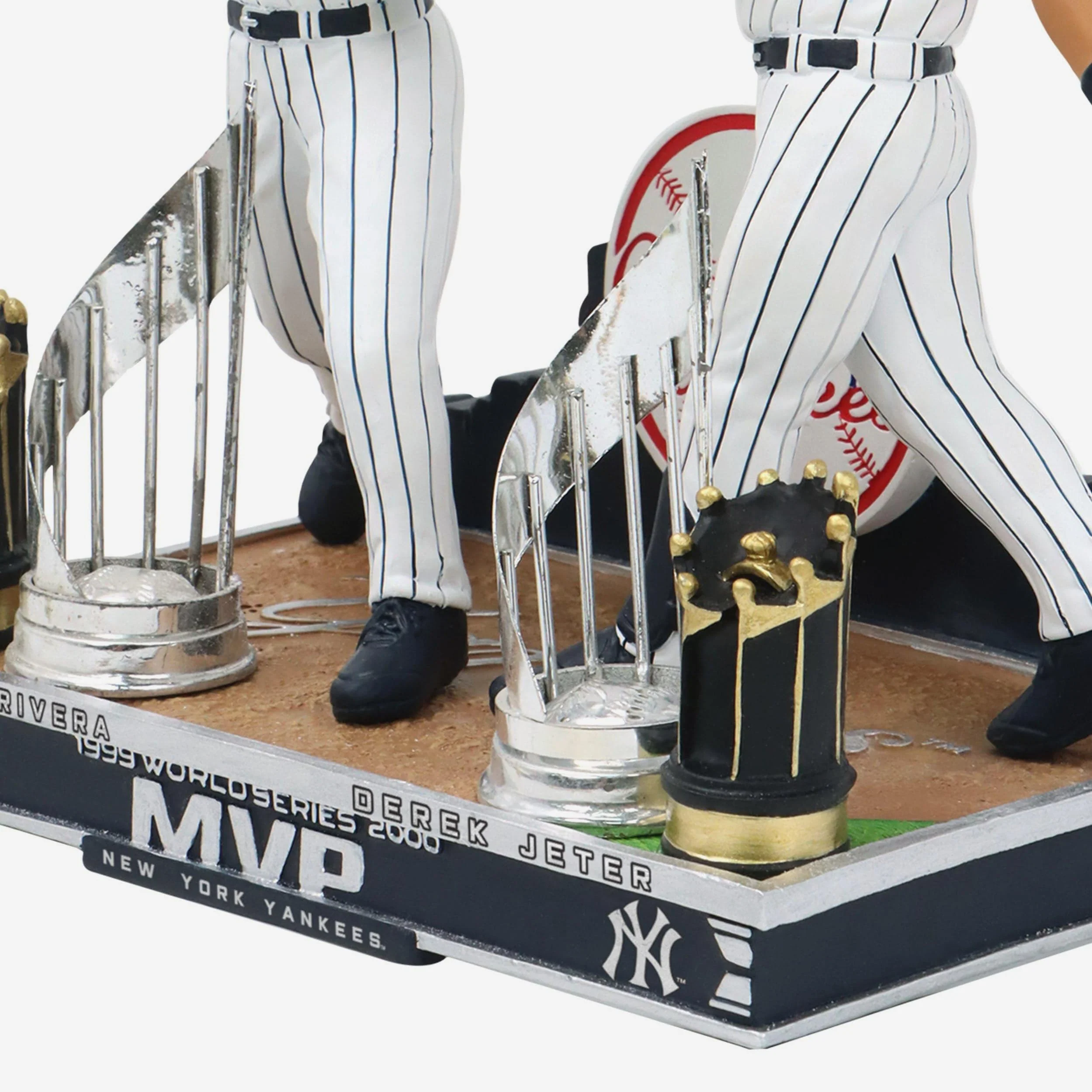 Derek Jeter & Mariano Rivera New York Yankees Back-To-Back World Series MVP Dual Bobblehead - Image 4