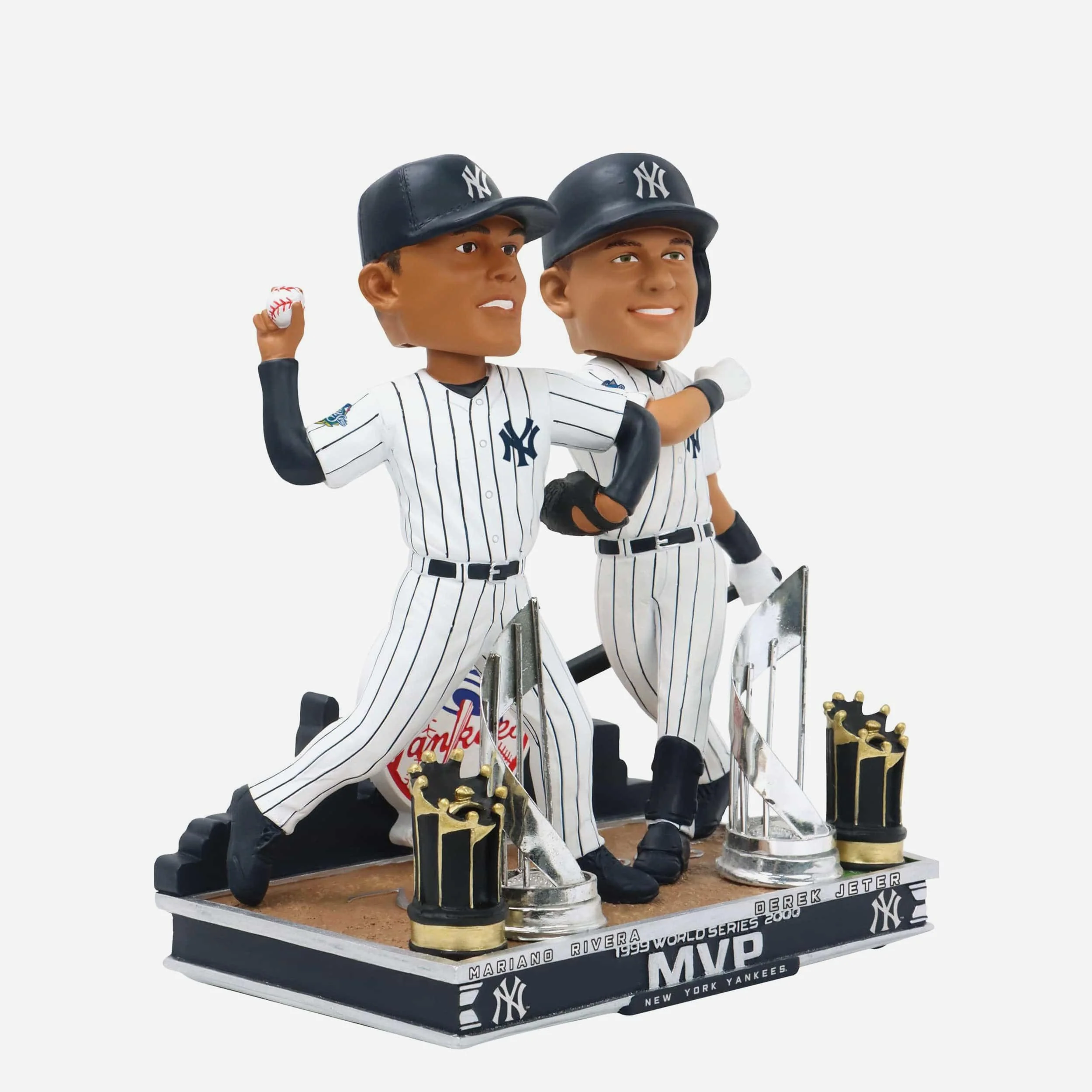 Derek Jeter & Mariano Rivera New York Yankees Back-To-Back World Series MVP Dual Bobblehead - Image 5