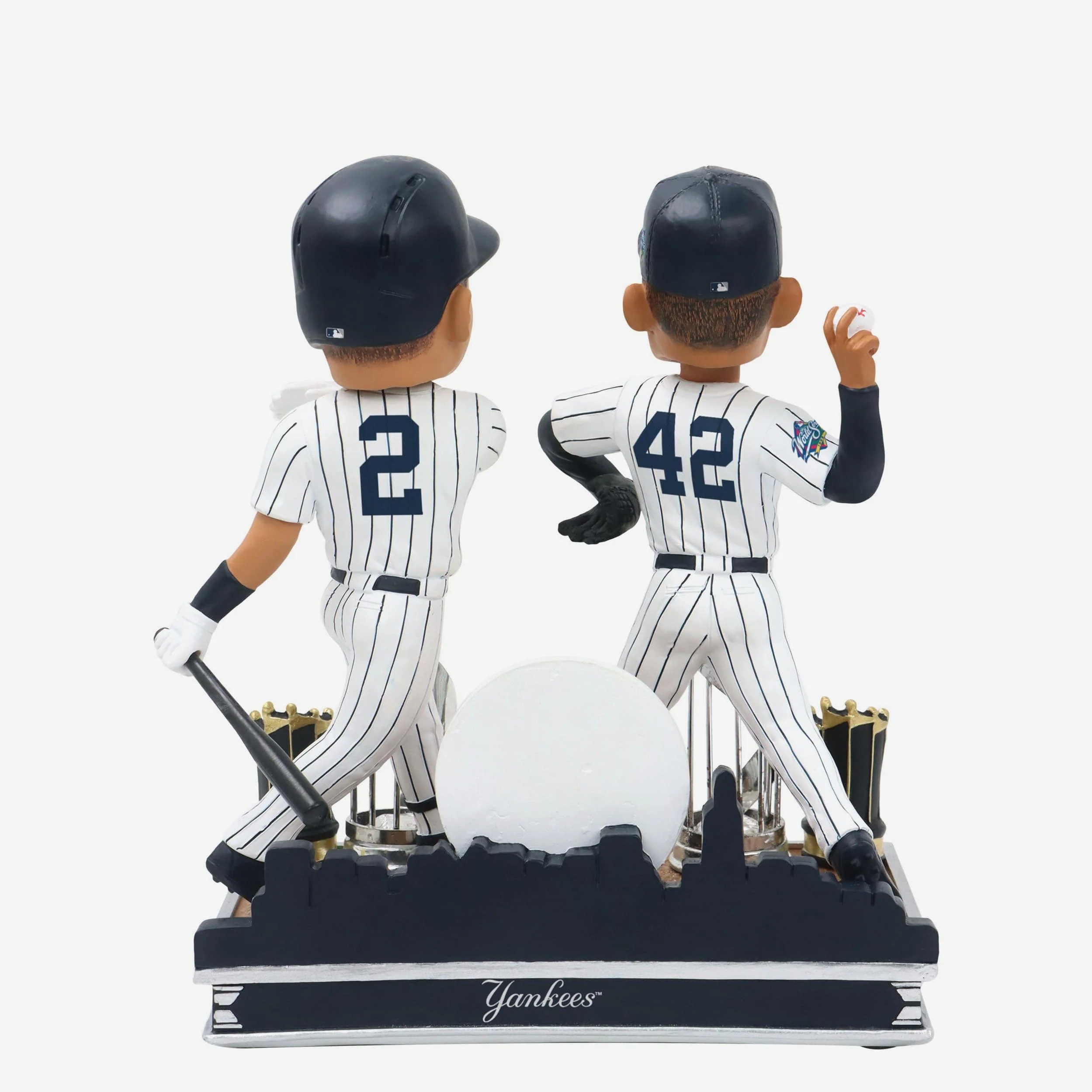 Derek Jeter & Mariano Rivera New York Yankees Back-To-Back World Series MVP Dual Bobblehead - Image 6