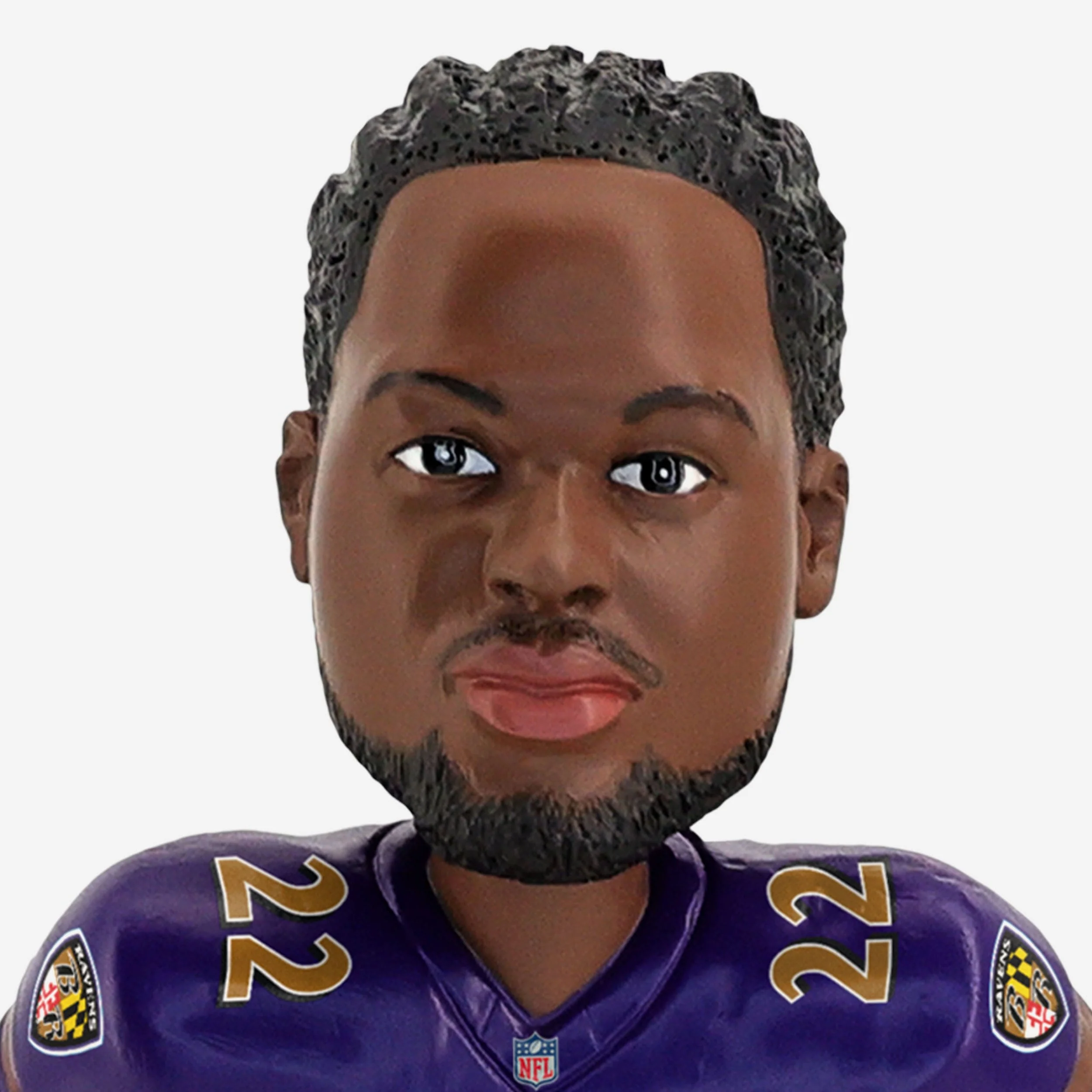 Derrick Henry Baltimore Ravens Purple Rising Bobblehead - Image 2