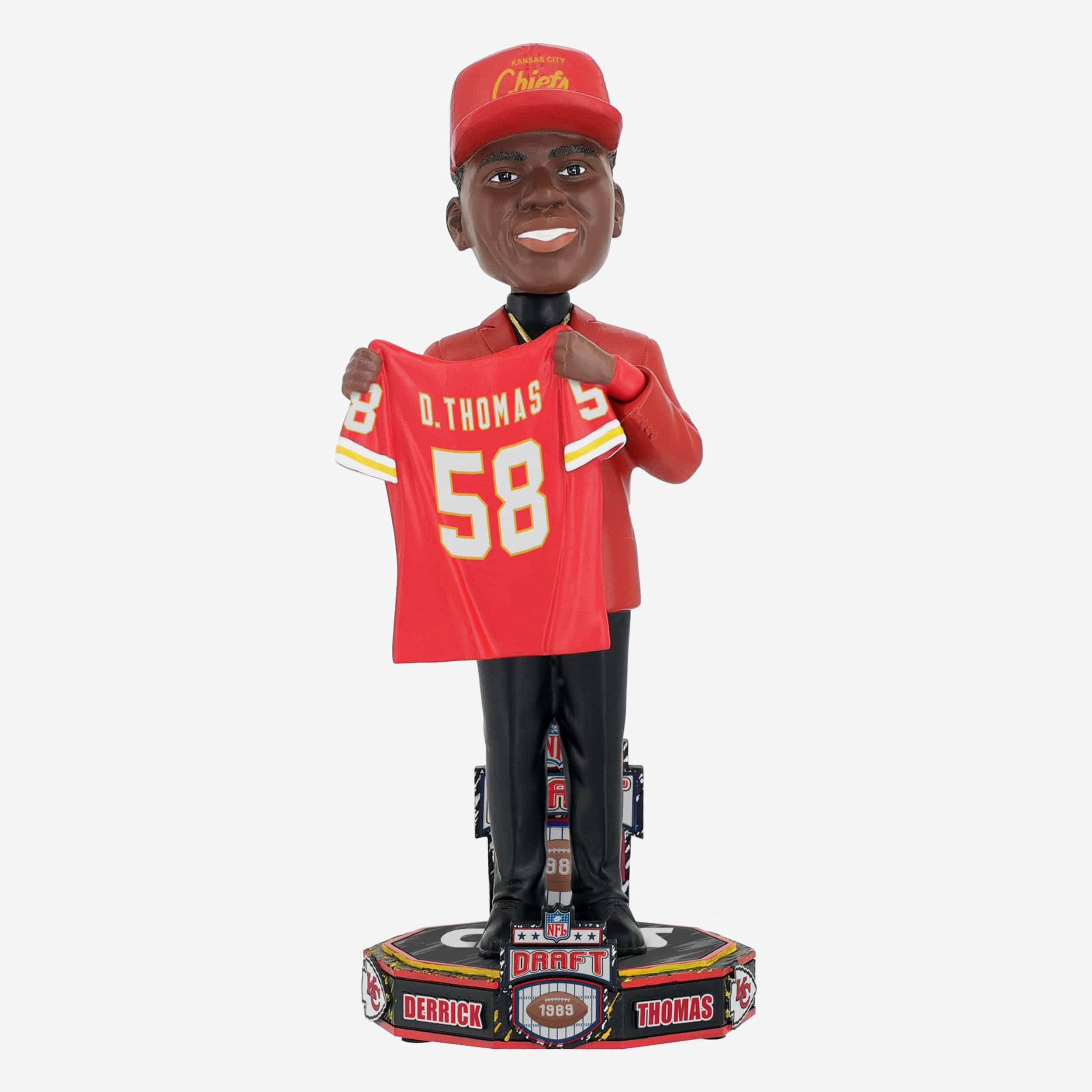Derrick Thomas Kansas City Chiefs 1989 Draft Pick Bobblehead