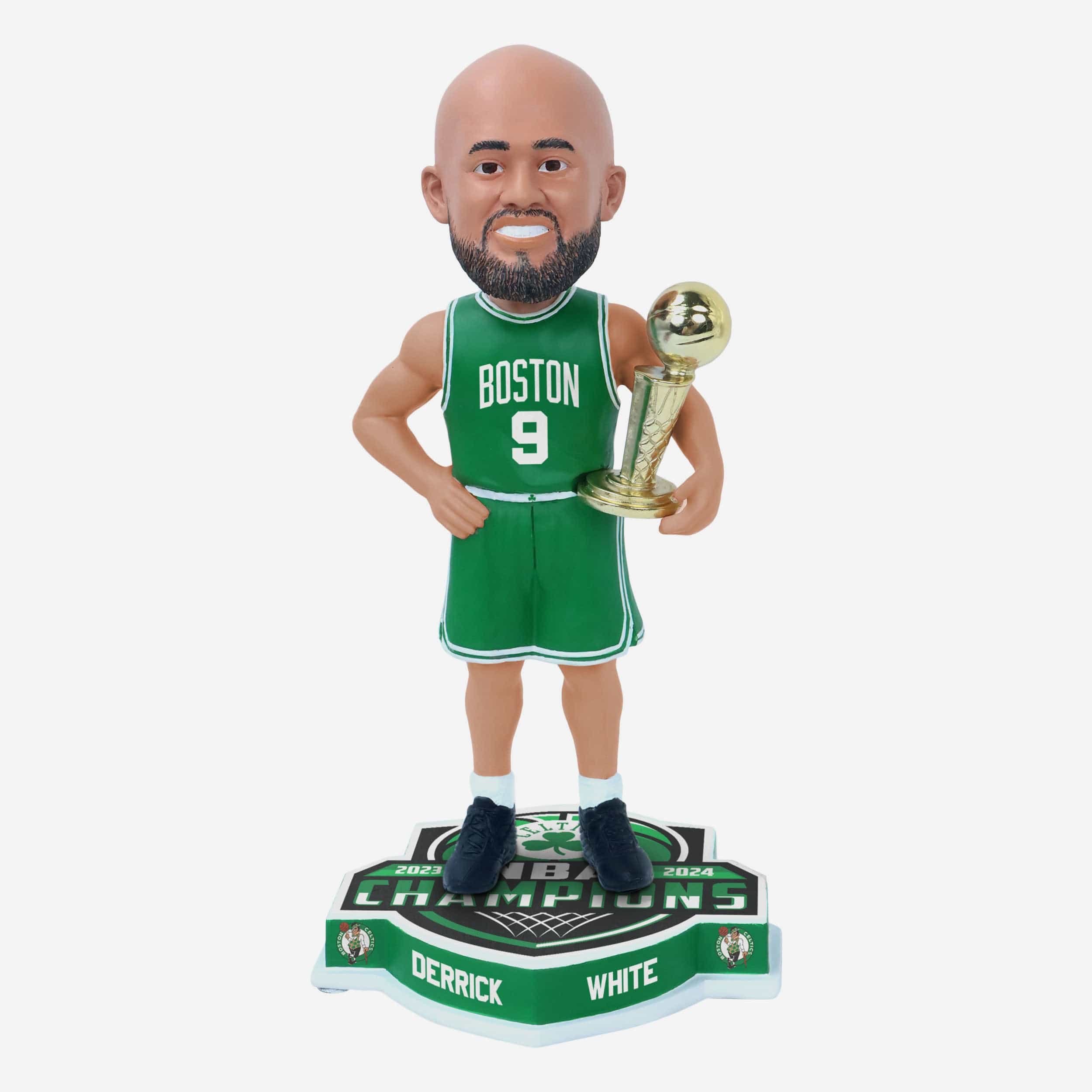 Derrick White Boston Celtics 2024 NBA Champions Green Bobblehead