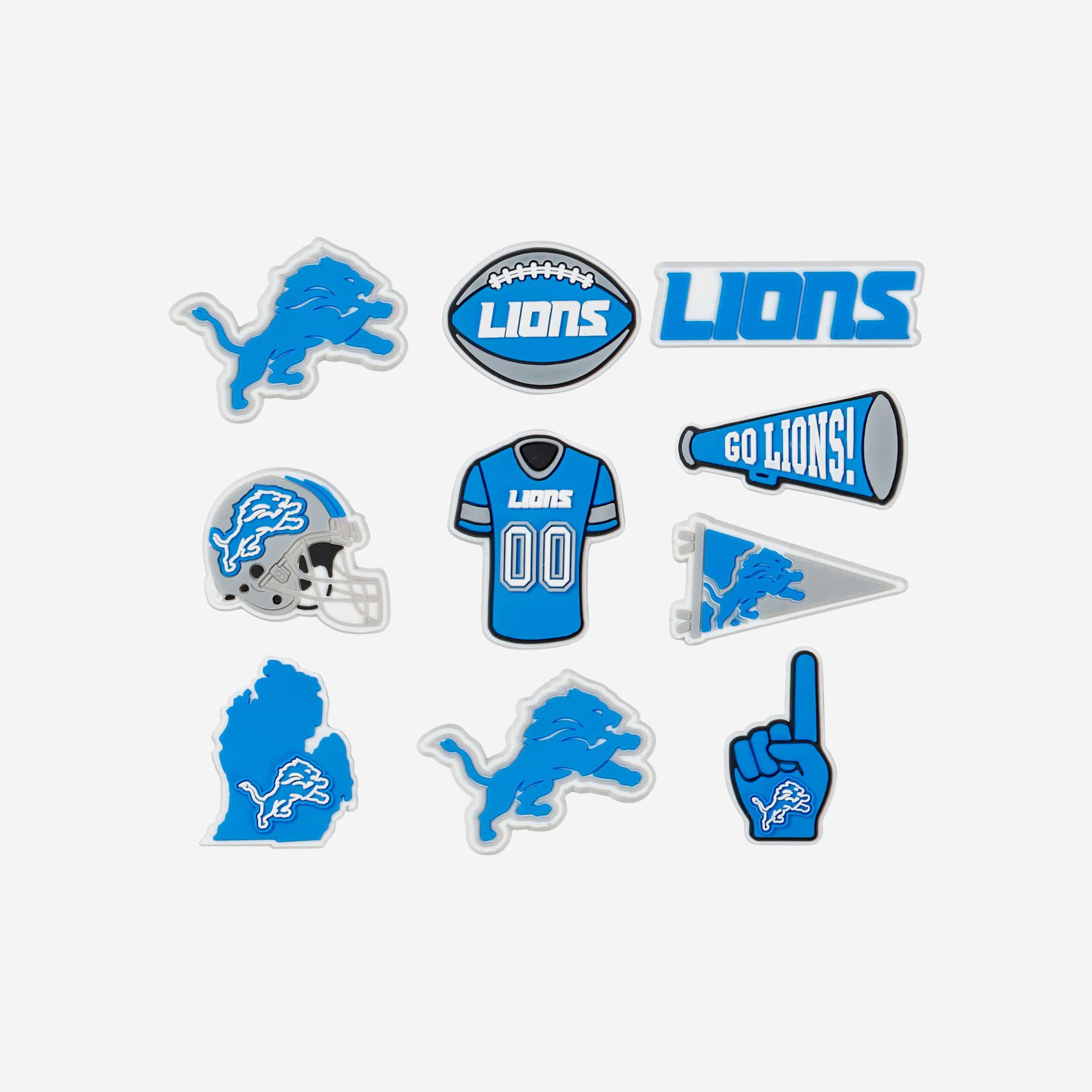 Detroit Lions 10 Pack Team Clog Charms