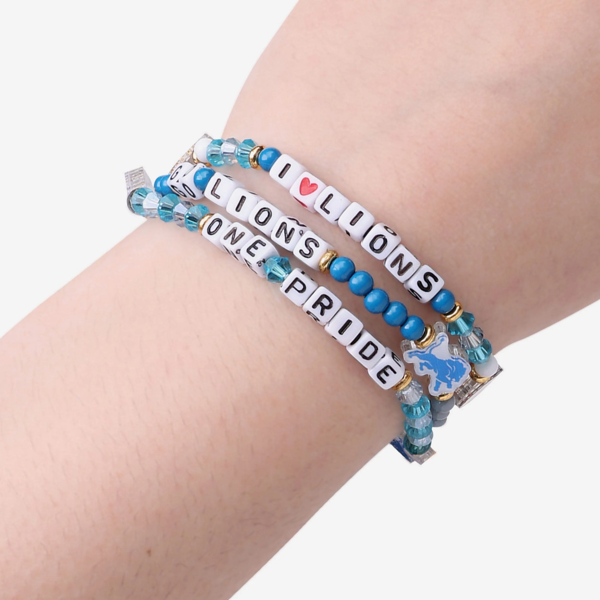 Detroit Lions 3 Pack Friendship Bracelet - Image 4