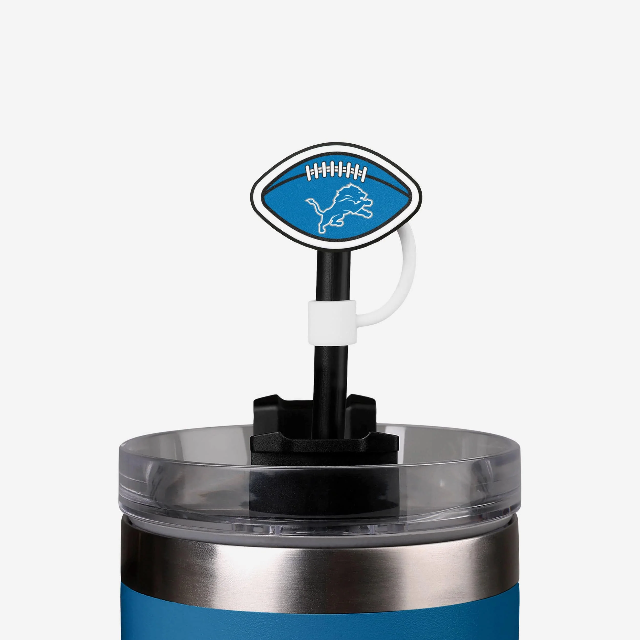 Detroit Lions 3 Pack Primary Logo Straw Toppers - Image 2