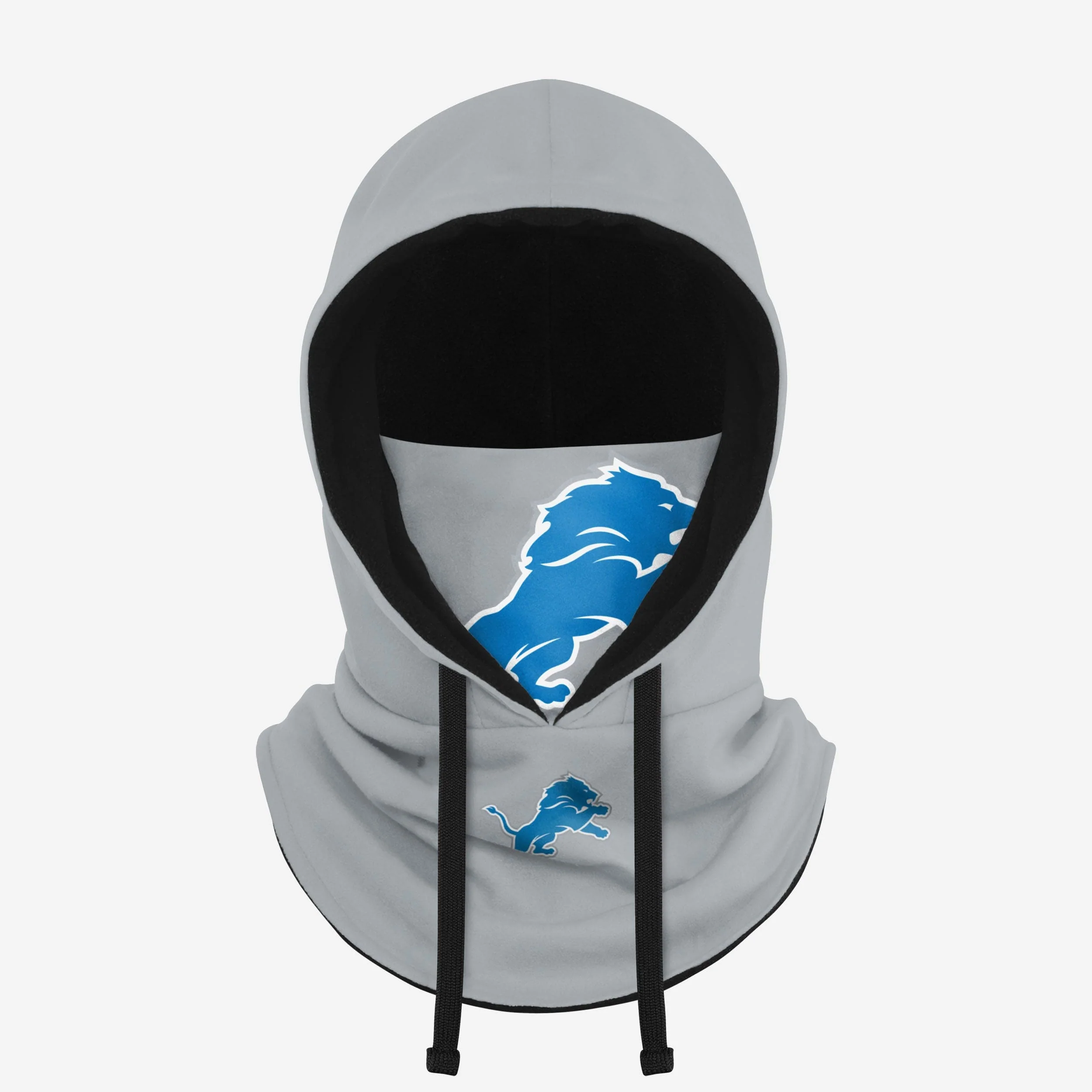 Detroit Lions Alternate Team Color Drawstring Hooded Gaiter