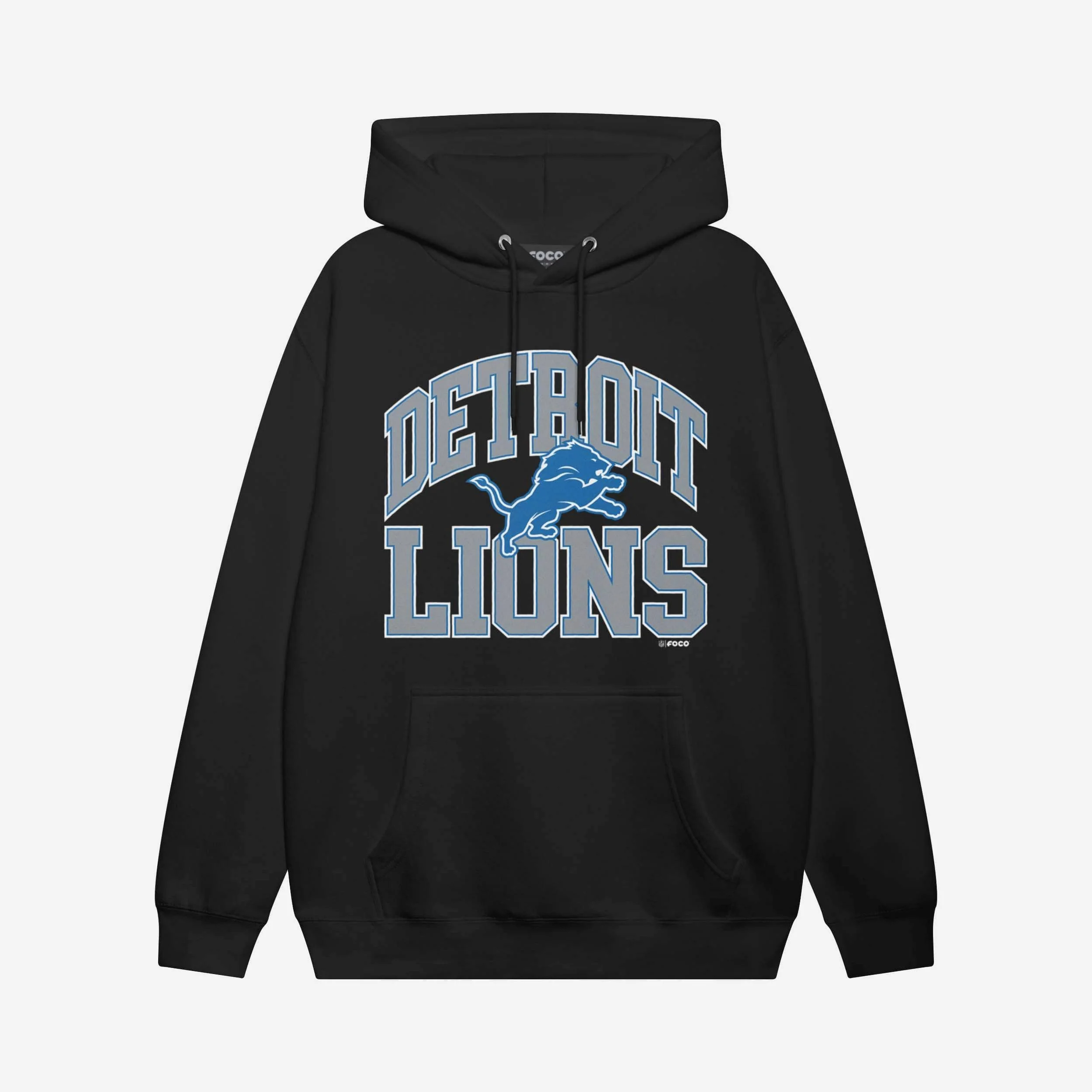Detroit Lions Arched Wordmark Hoodie