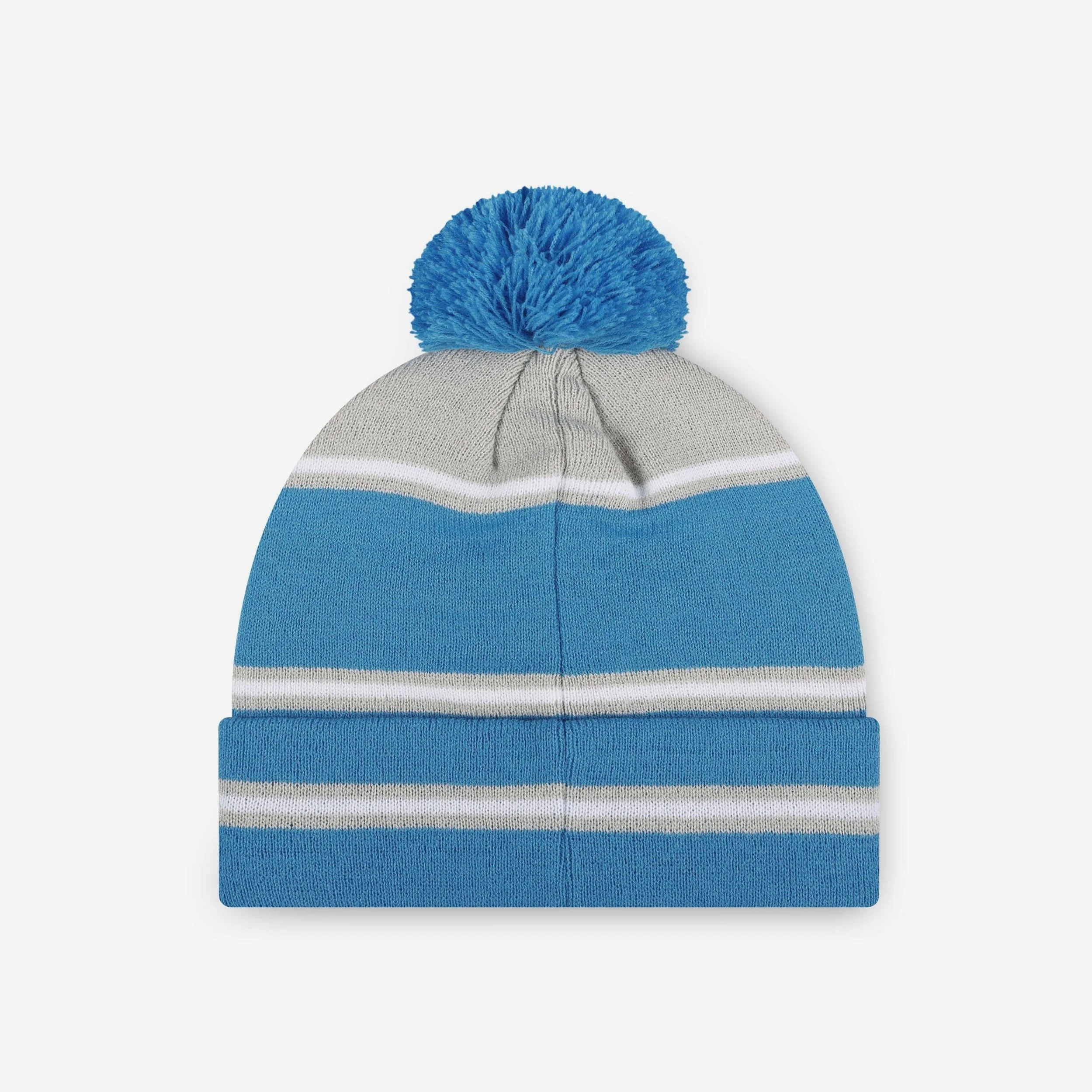 Detroit Lions Big Wordmark Stripe Pom Beanie - Image 2