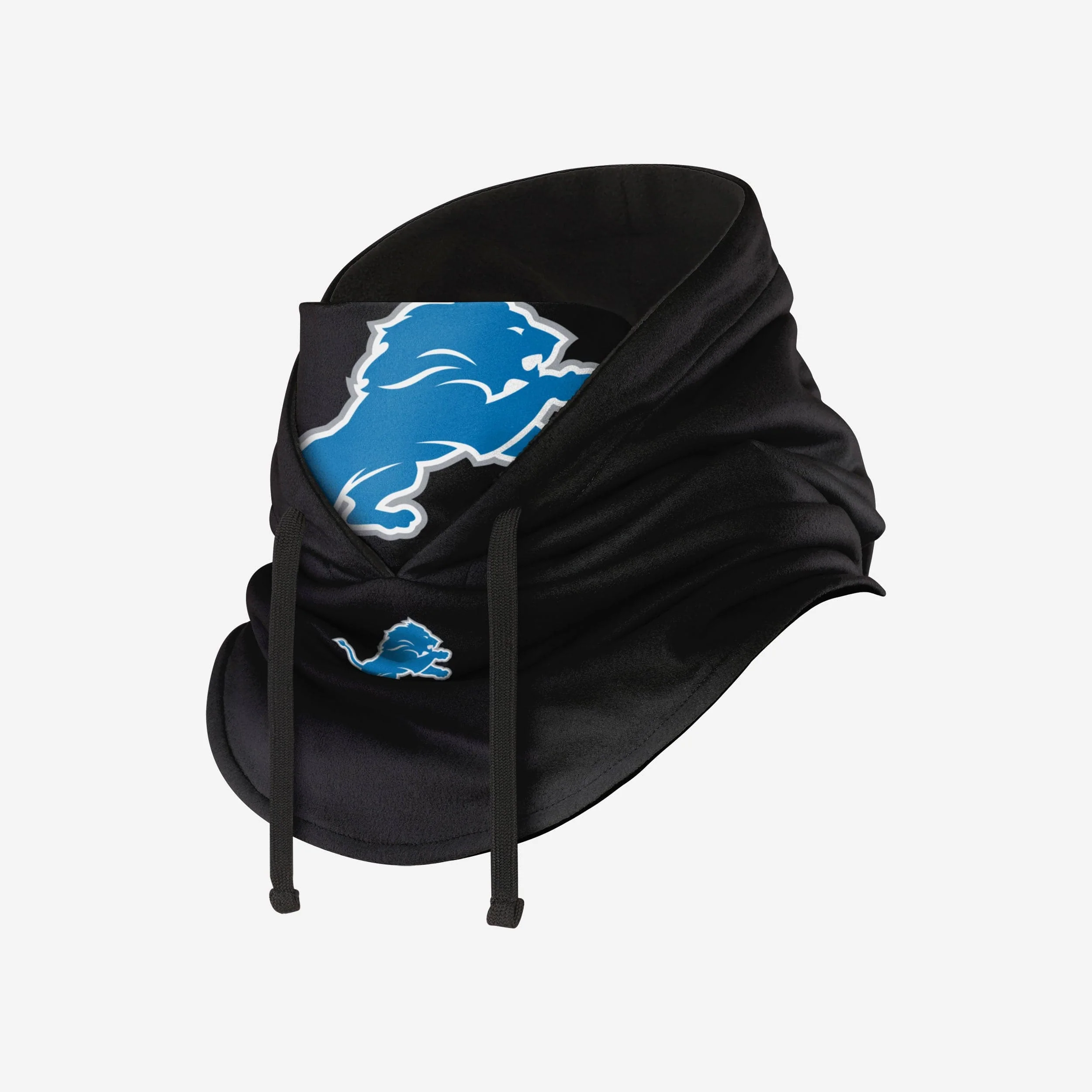 Detroit Lions Black Drawstring Hooded Gaiter - Image 2