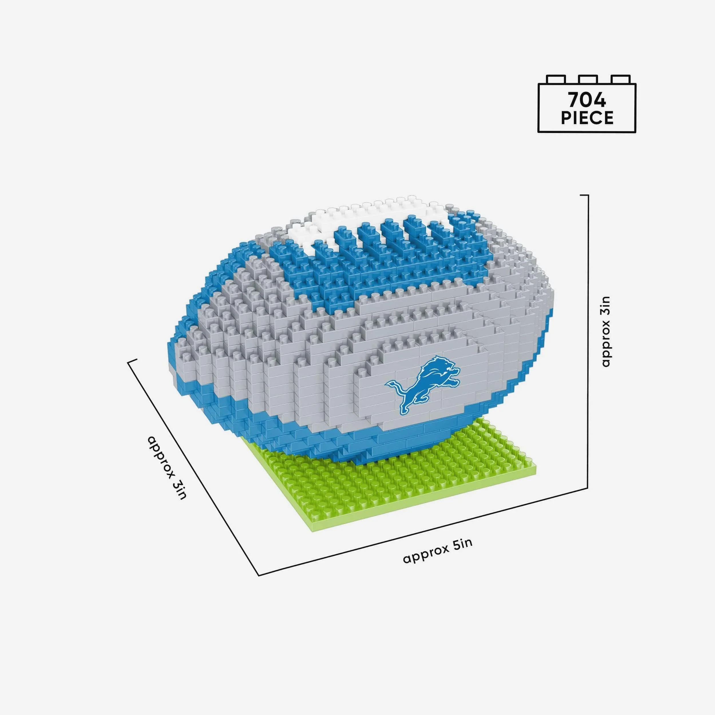 Detroit Lions BRXLZ Football - Image 4