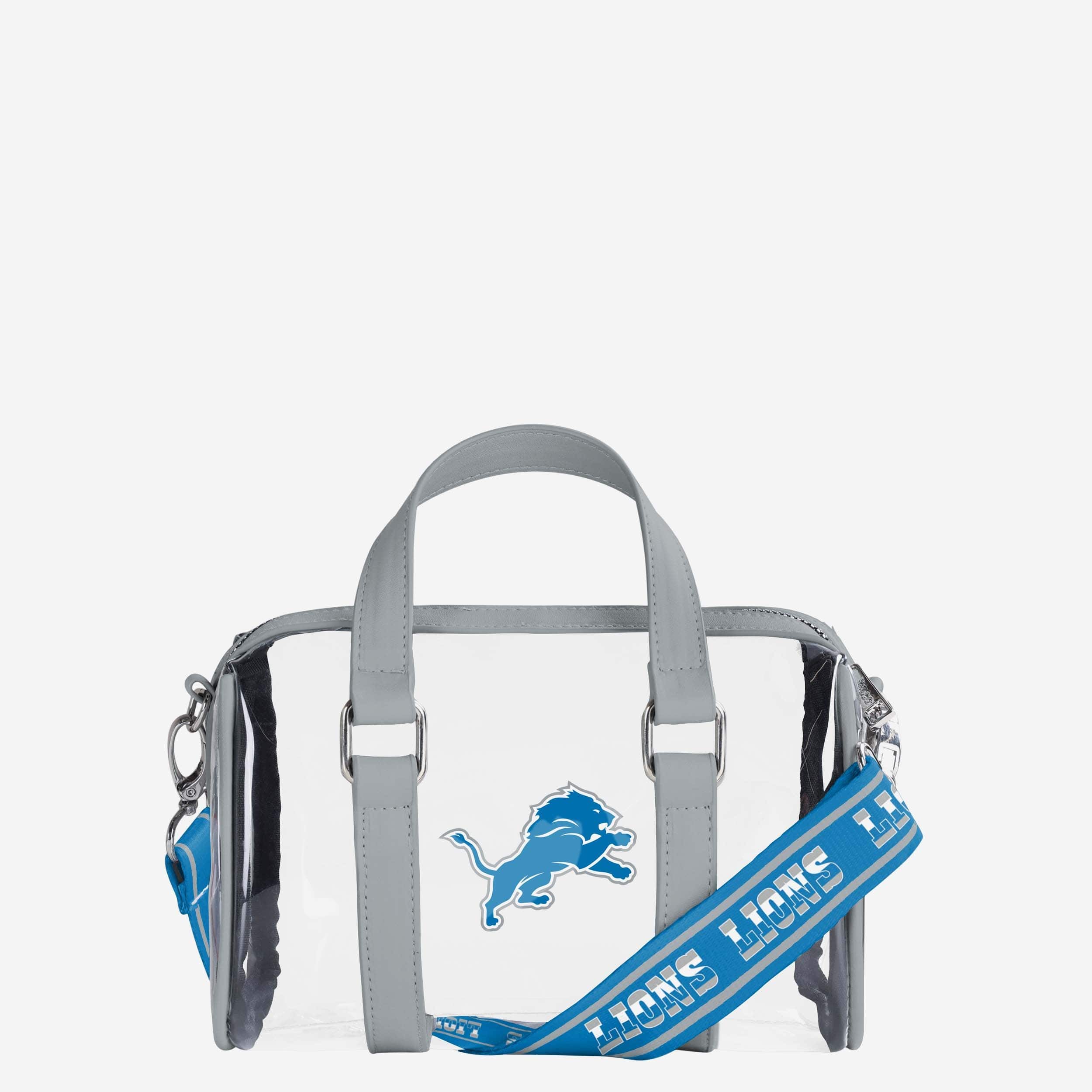 Detroit Lions Clear Barrel Bag