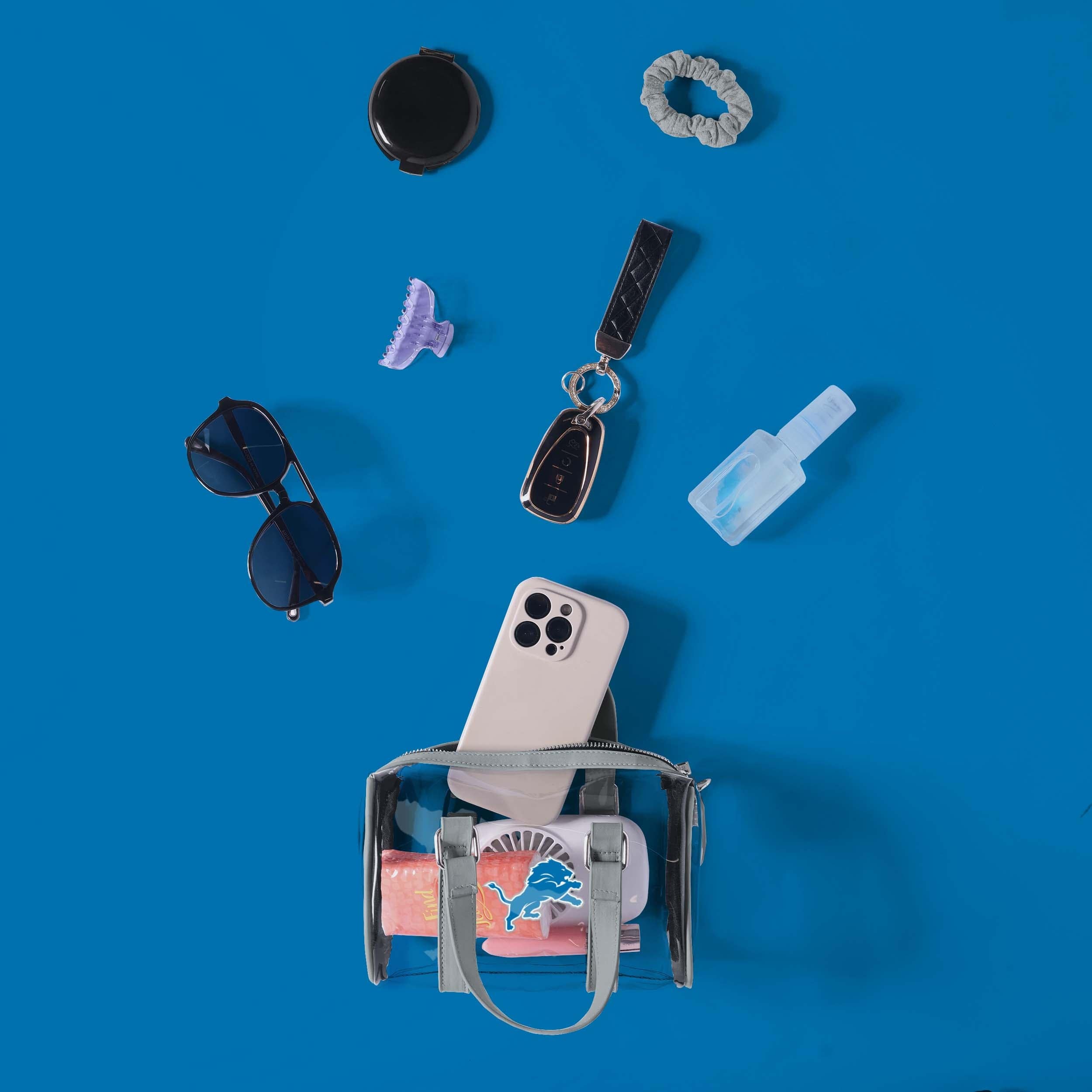 Detroit Lions Clear Barrel Bag - Image 3