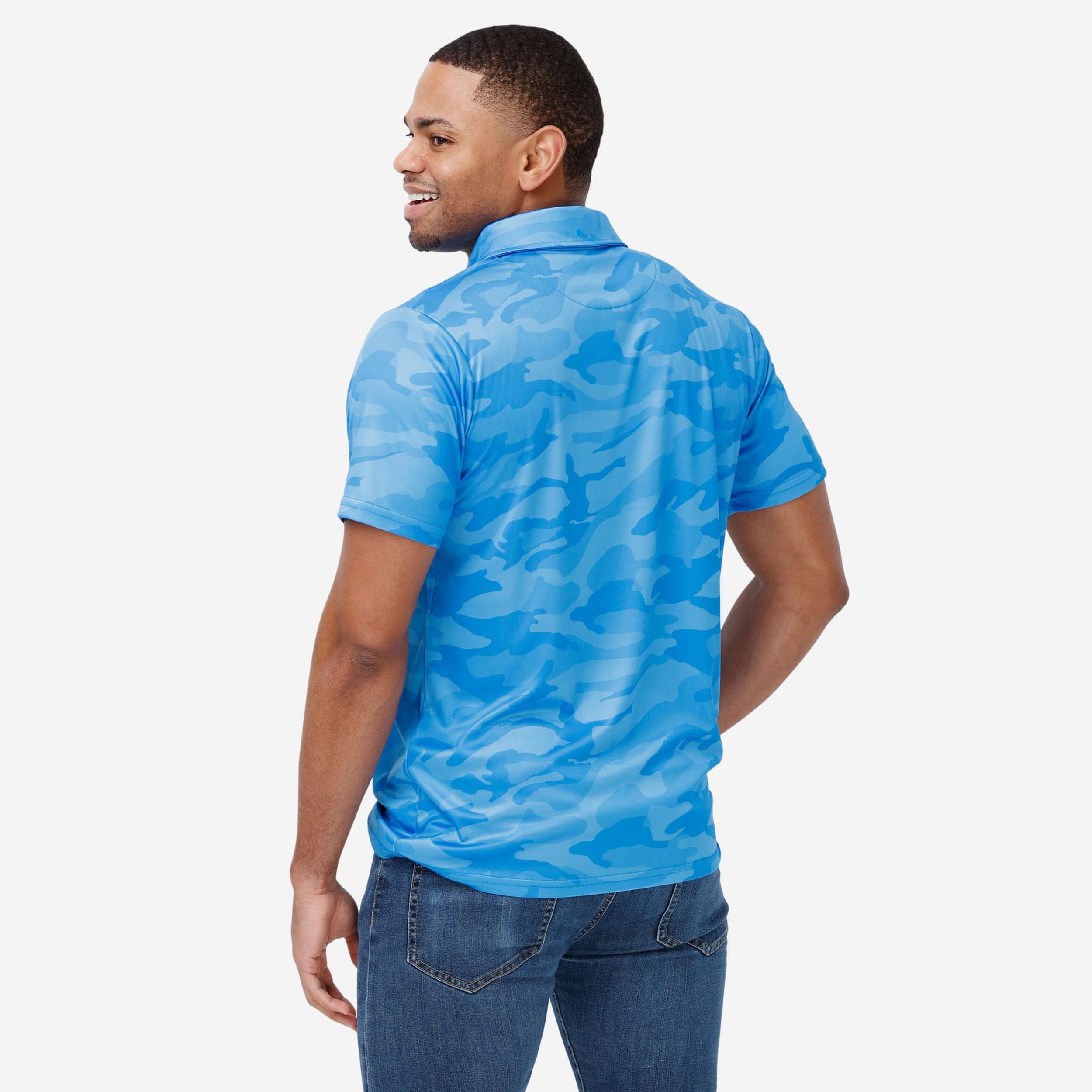 Detroit Lions Color Camo Polyester Polo - Image 2