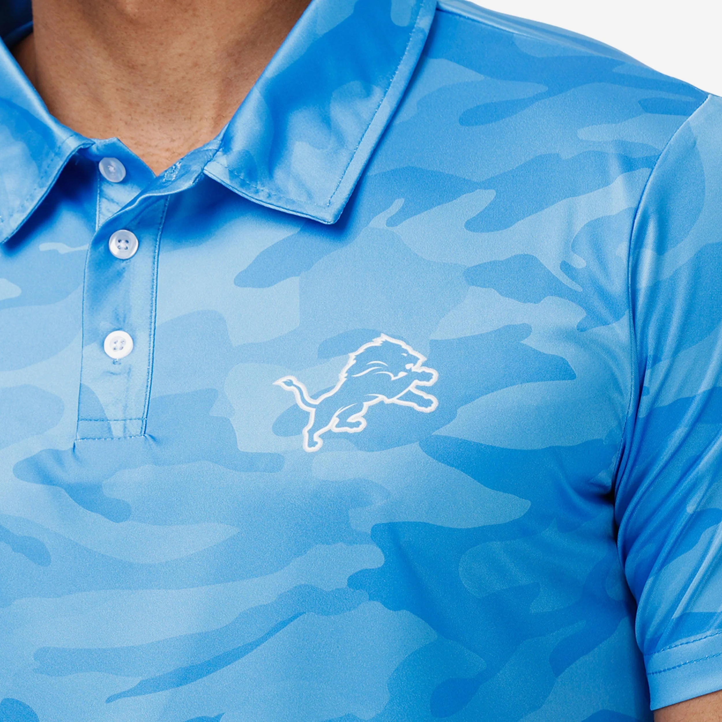 Detroit Lions Color Camo Polyester Polo - Image 3