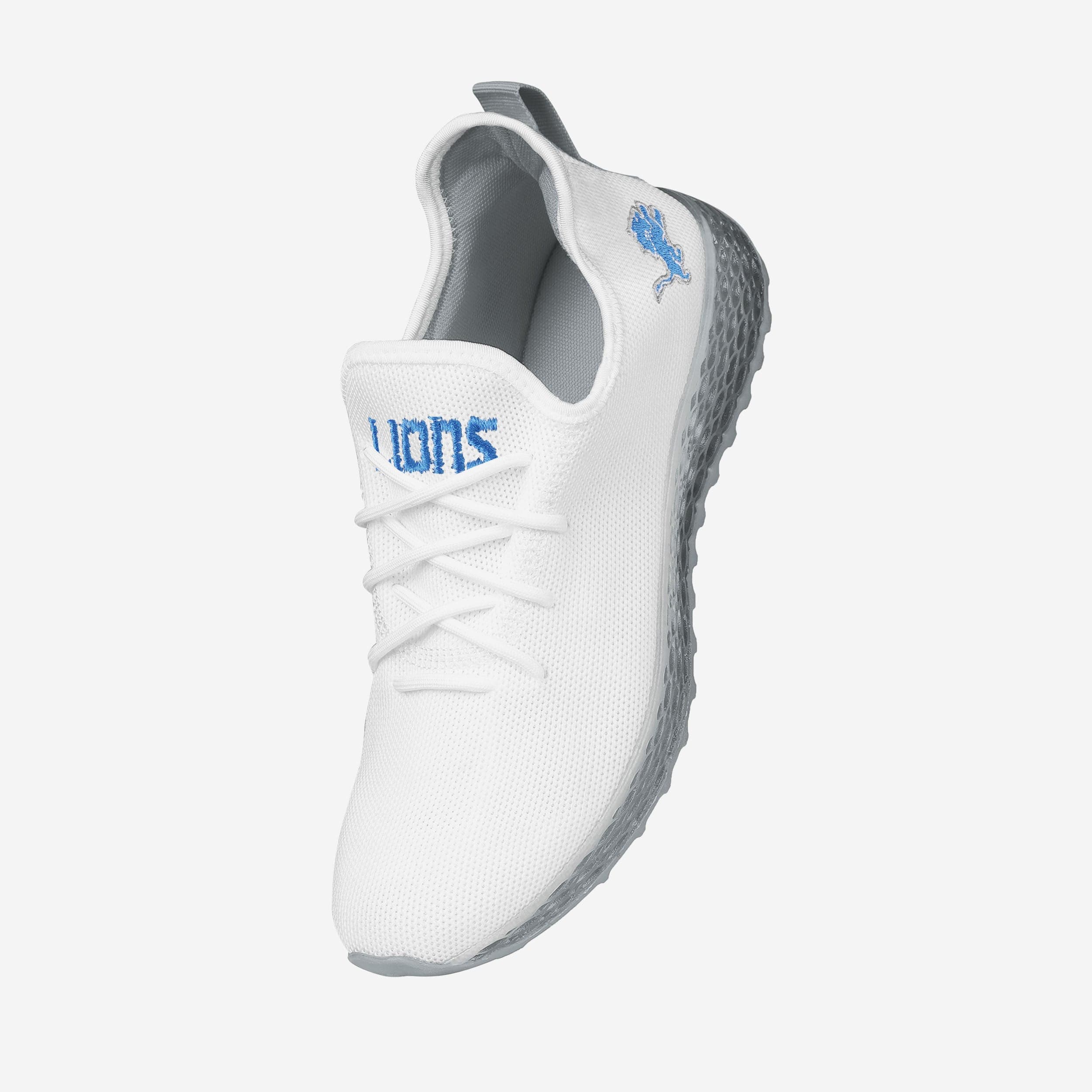 Detroit Lions Gradient Midsole White Sneakers - Image 2