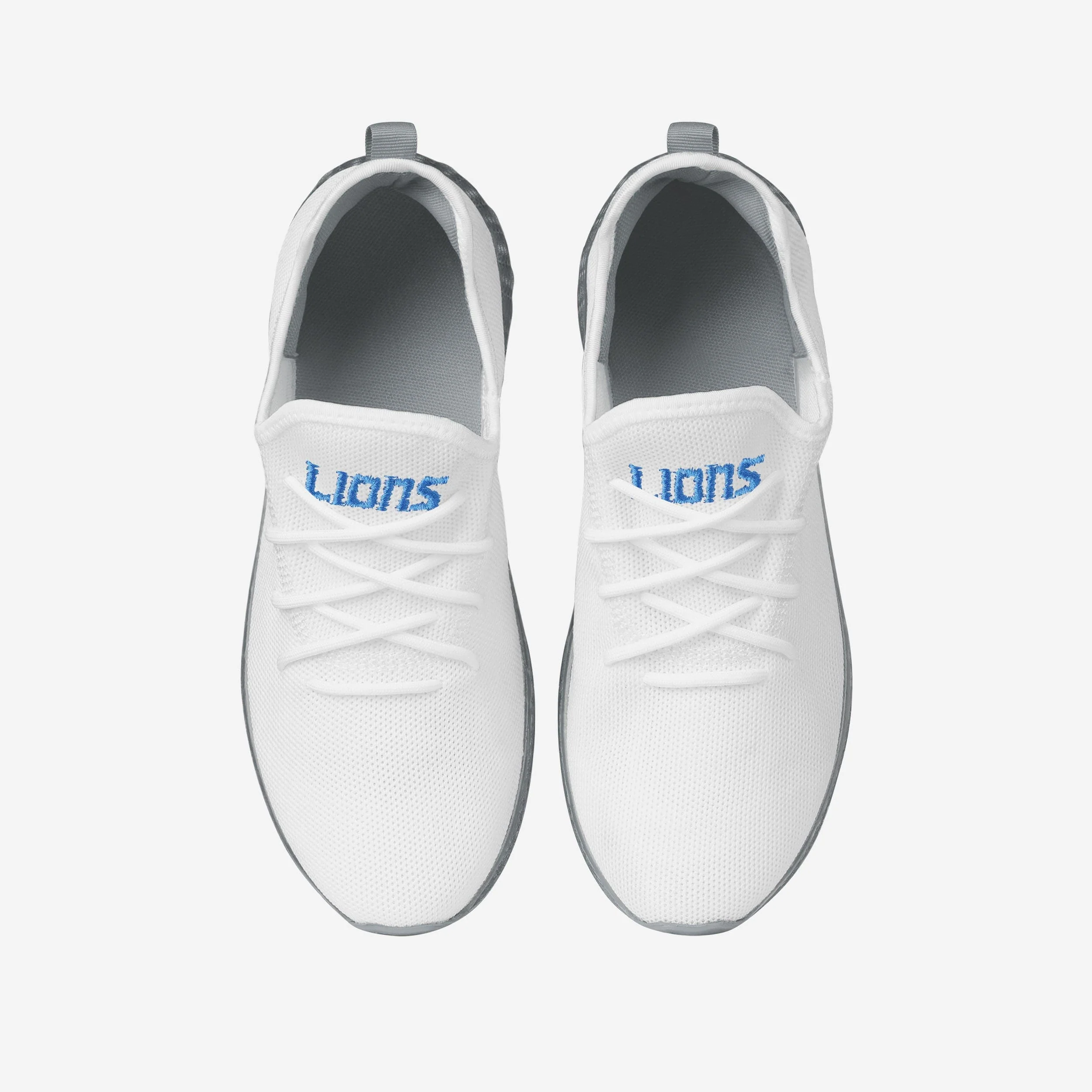 Detroit Lions Gradient Midsole White Sneakers - Image 4