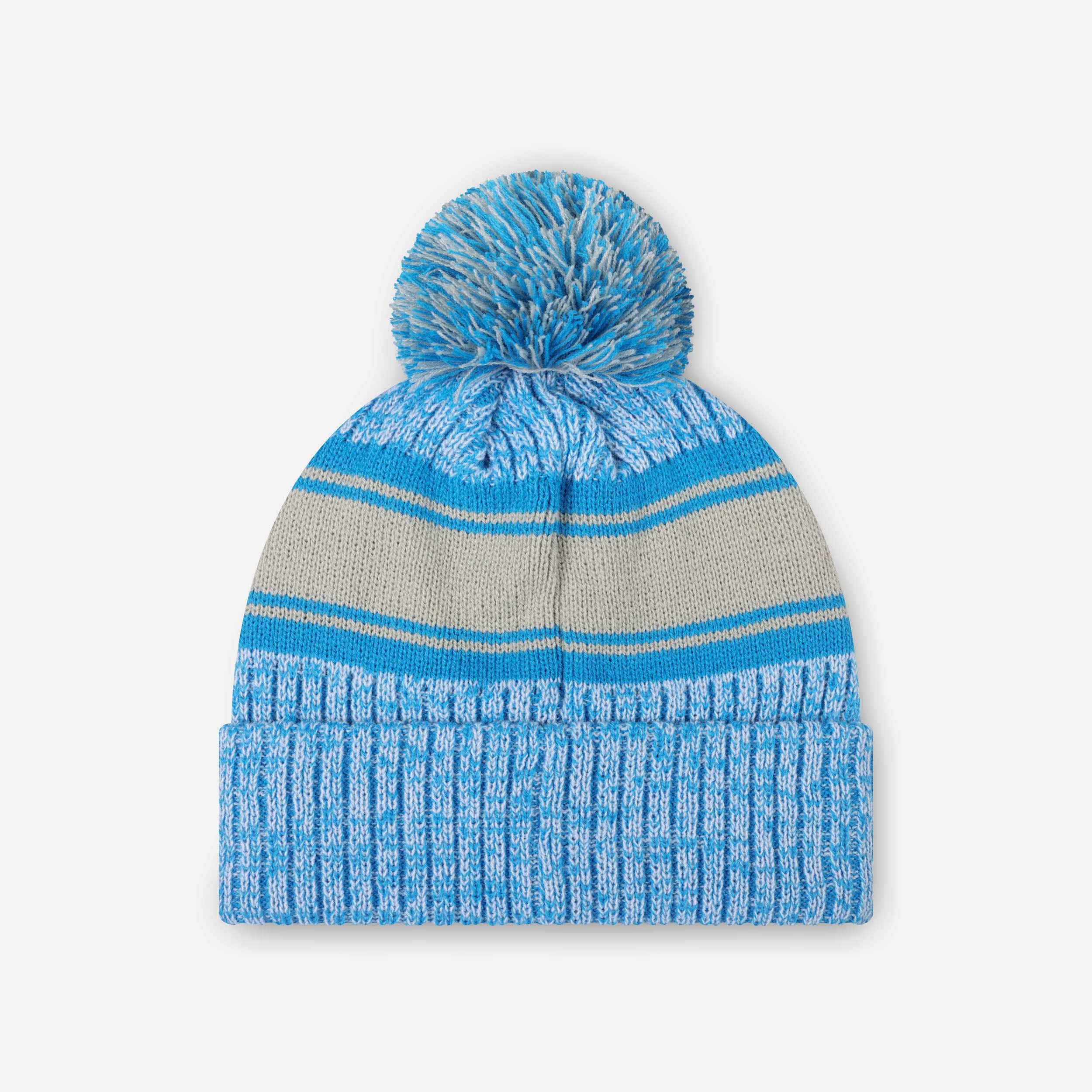 Detroit Lions Heather Team Stripe Lined Pom Beanie - Image 2