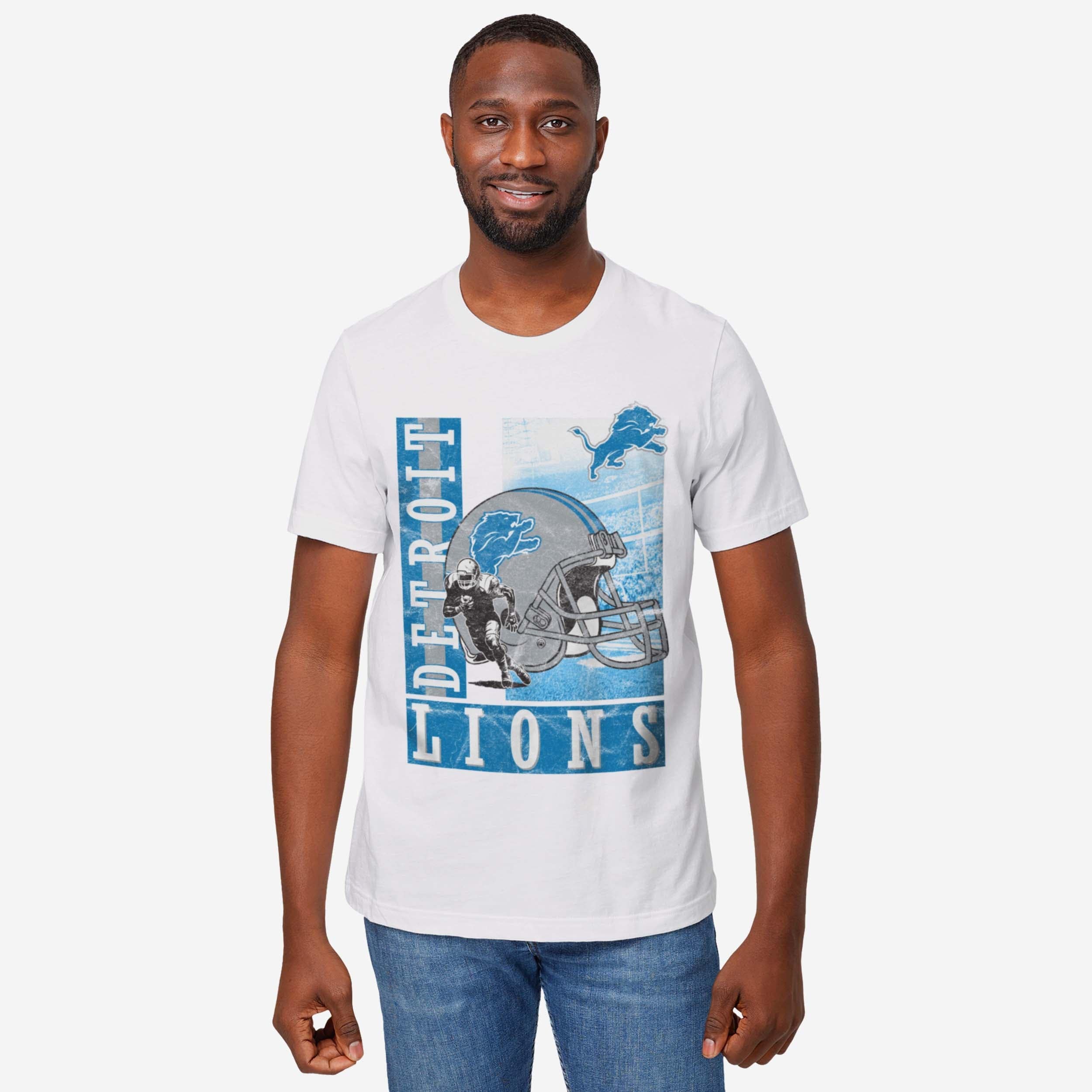 Detroit Lions Helmet Dash T-Shirt - Image 2