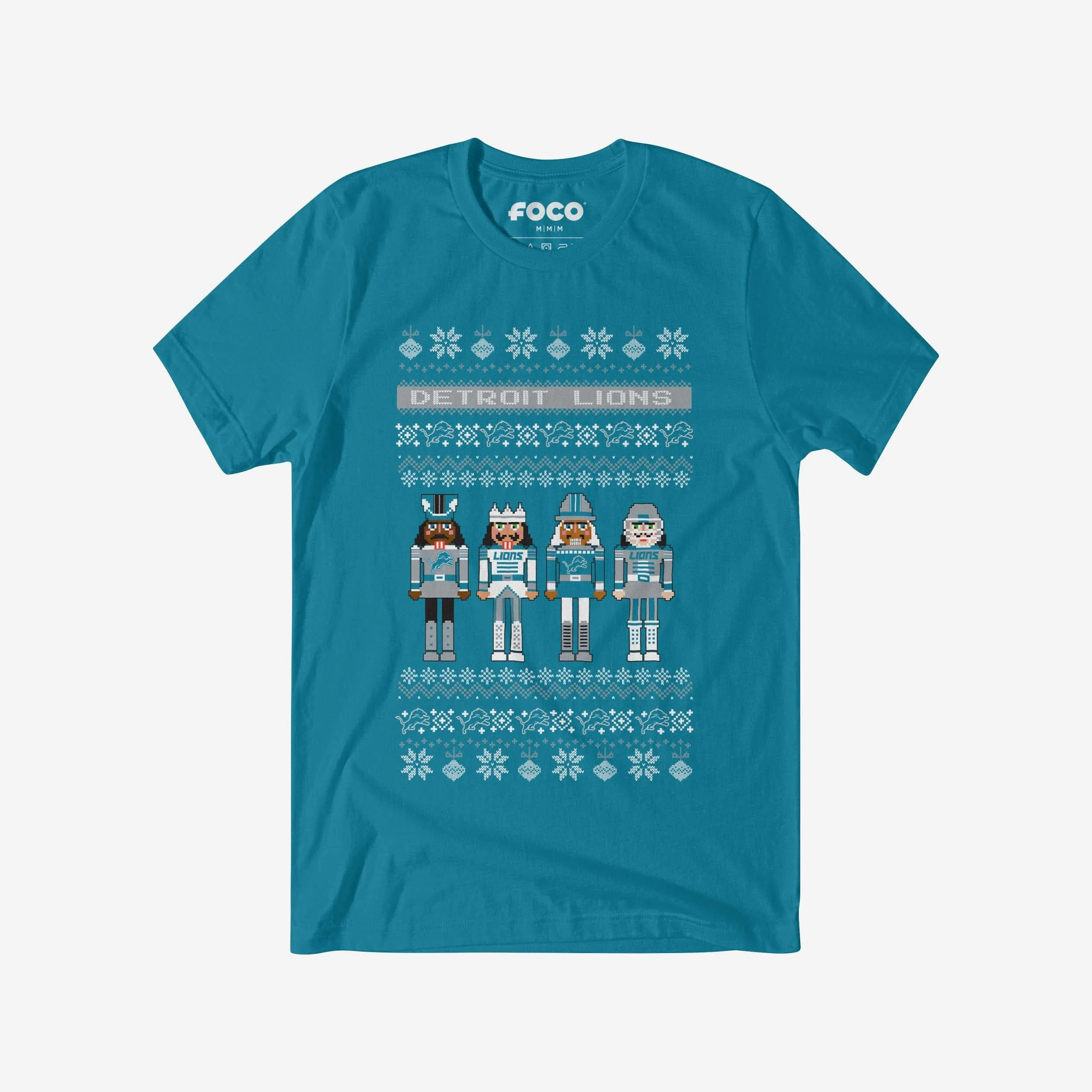 Detroit Lions Holiday Nutcracker Sweater T-Shirt