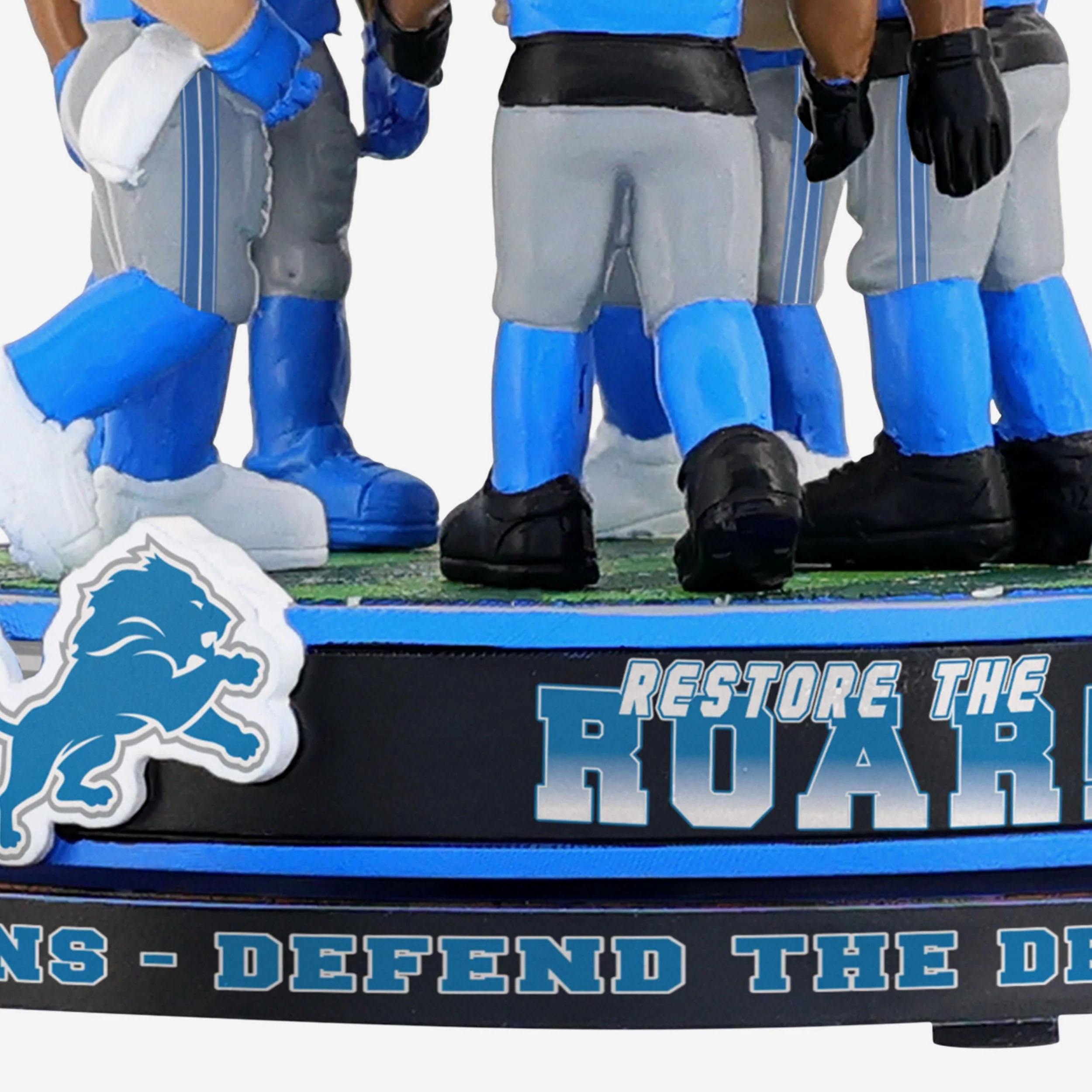 Detroit Lions Huddle Spinner Mini Bobblehead Scene - Image 3