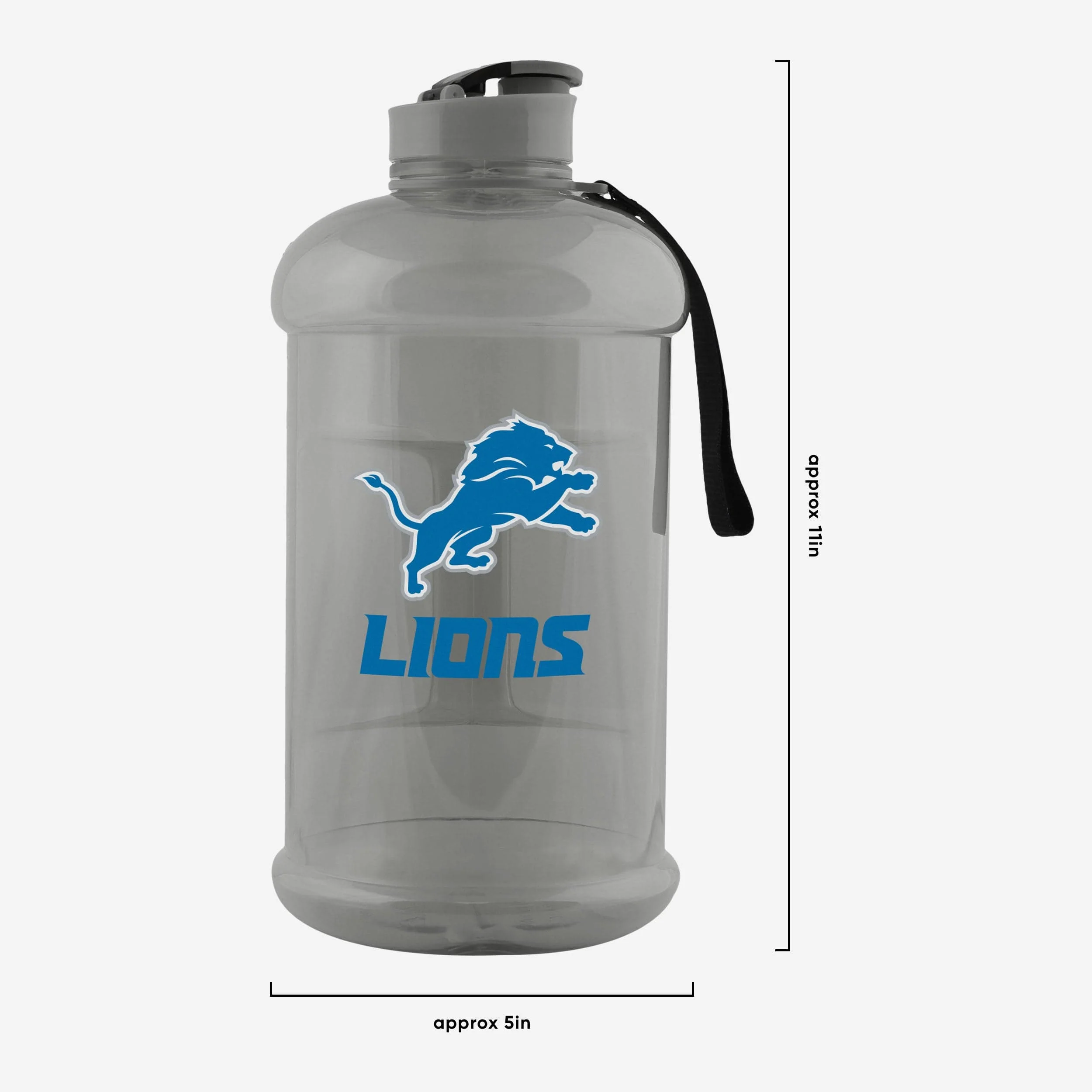 Detroit Lions Large Team Color Clear Sports Bottle - Image 5