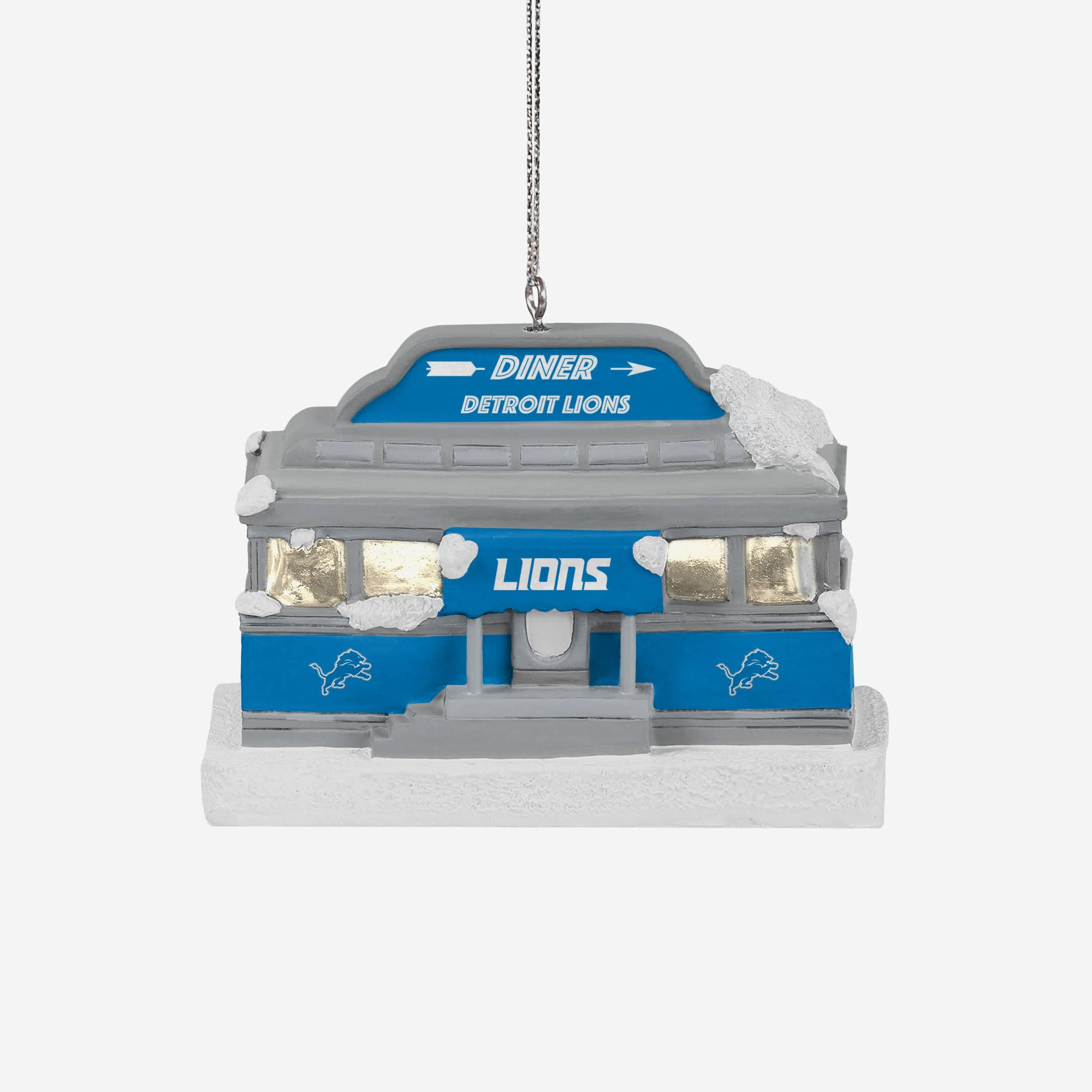 Detroit Lions Light Up Diner Ornament