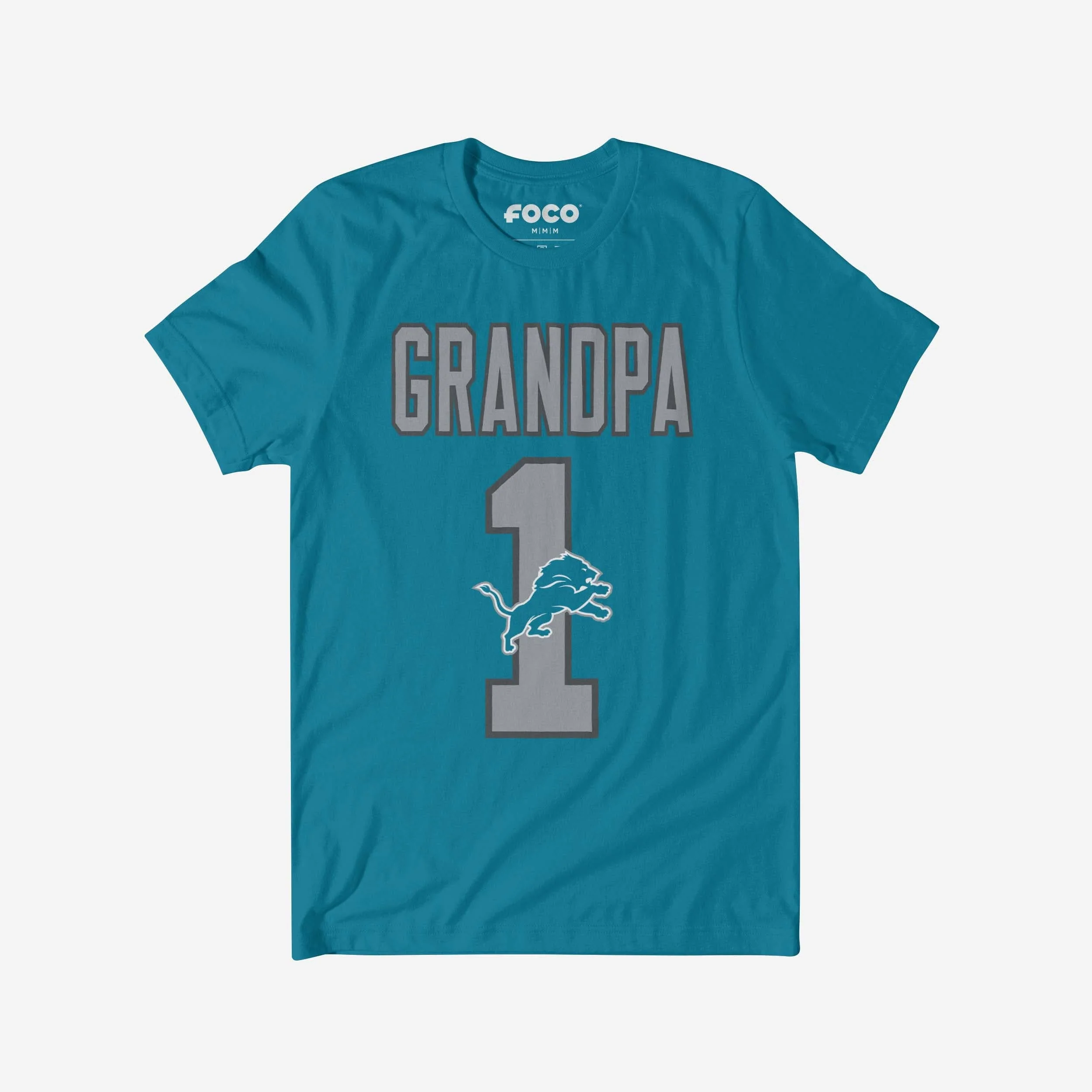 Detroit Lions Number 1 Grandpa T-Shirt