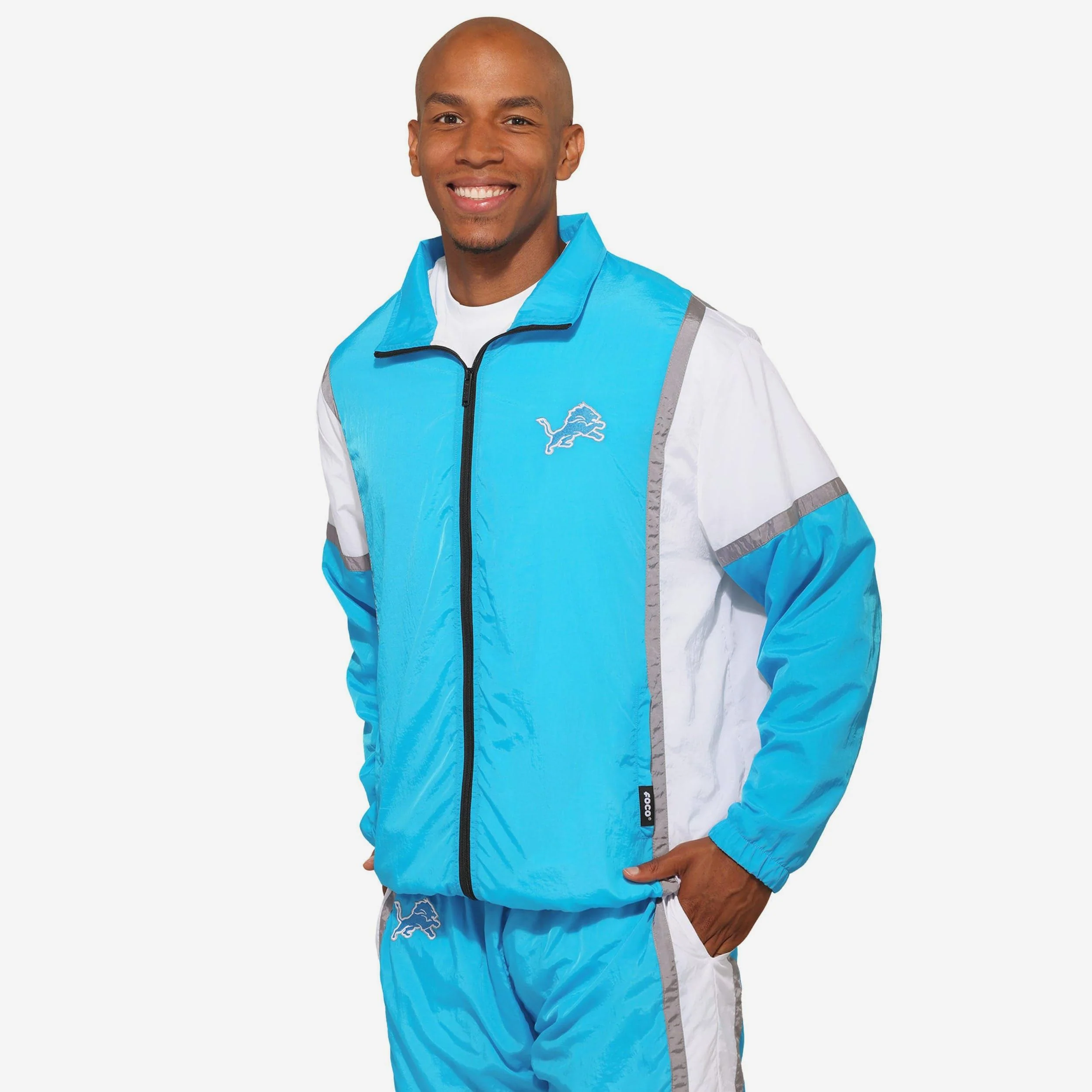 Detroit Lions Nylon Crinkle Gameday Jacket