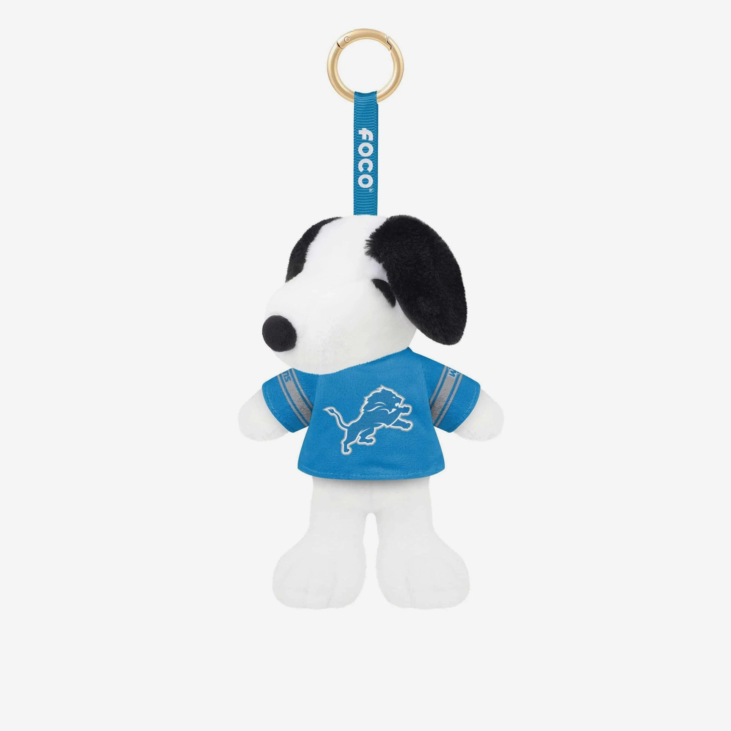 Detroit Lions Plush Snoopy Peanuts Bag Charm Keychain