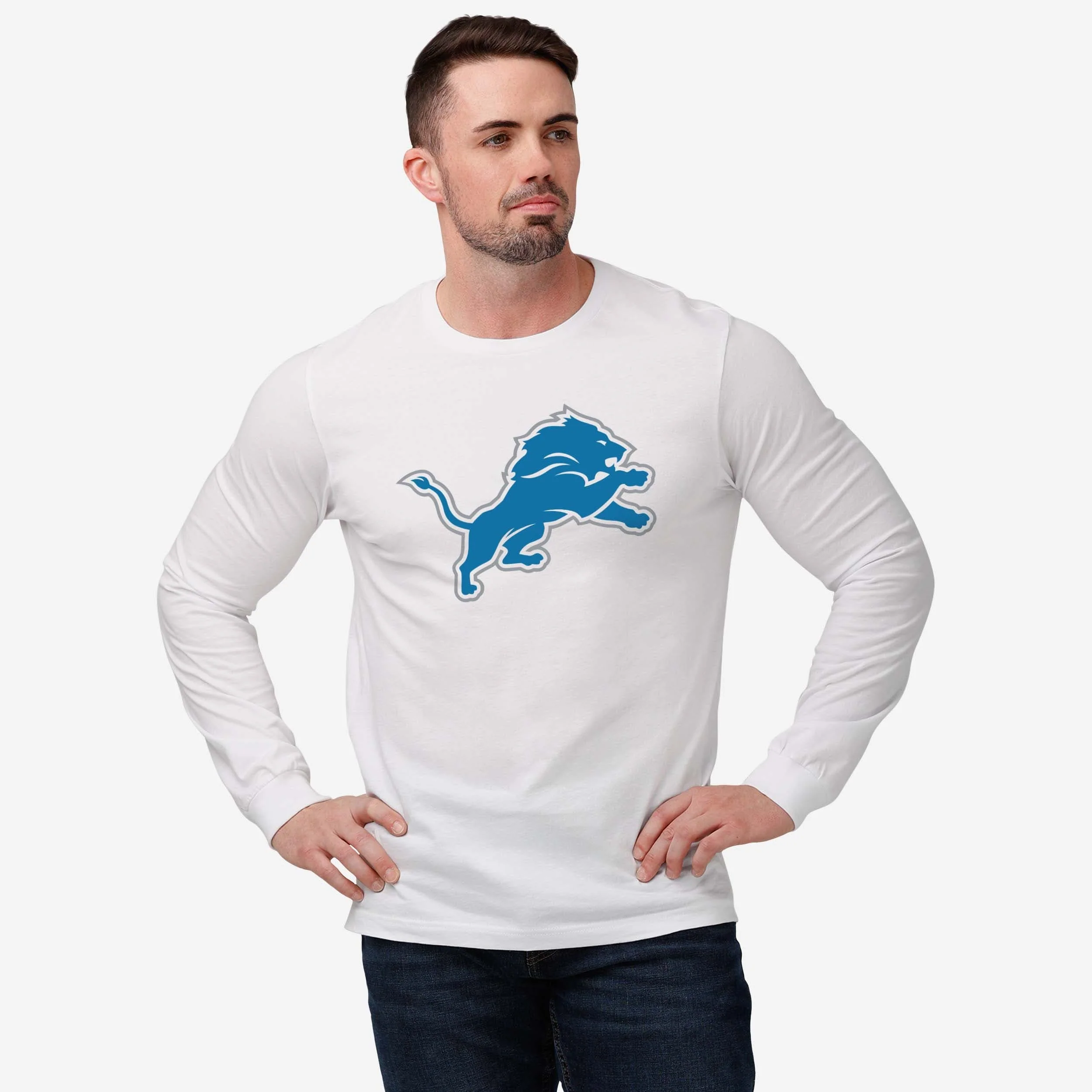 Detroit Lions Primary Logo Long Sleeve T-Shirt - Image 10