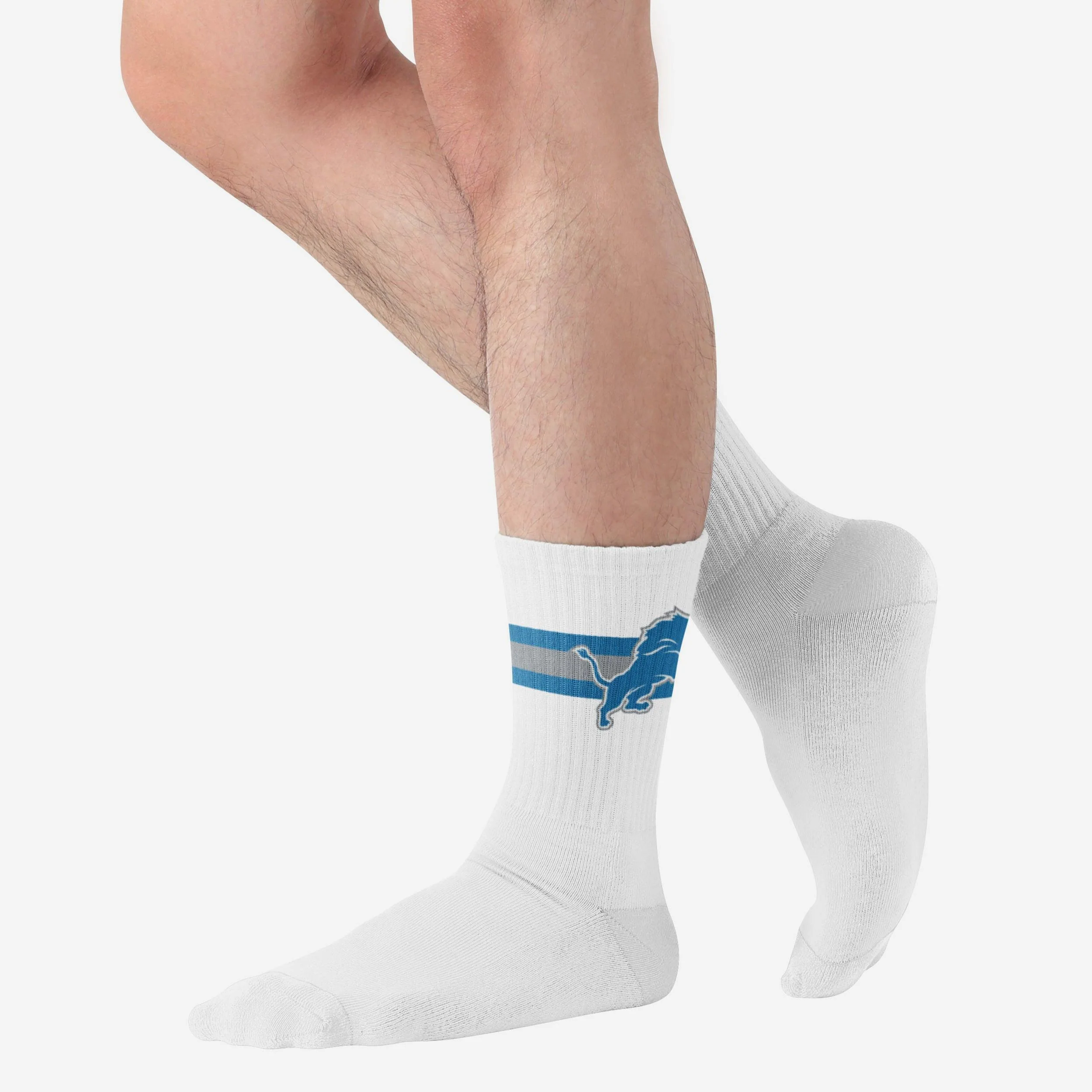 Detroit Lions Primary Logo White Socks - Image 2