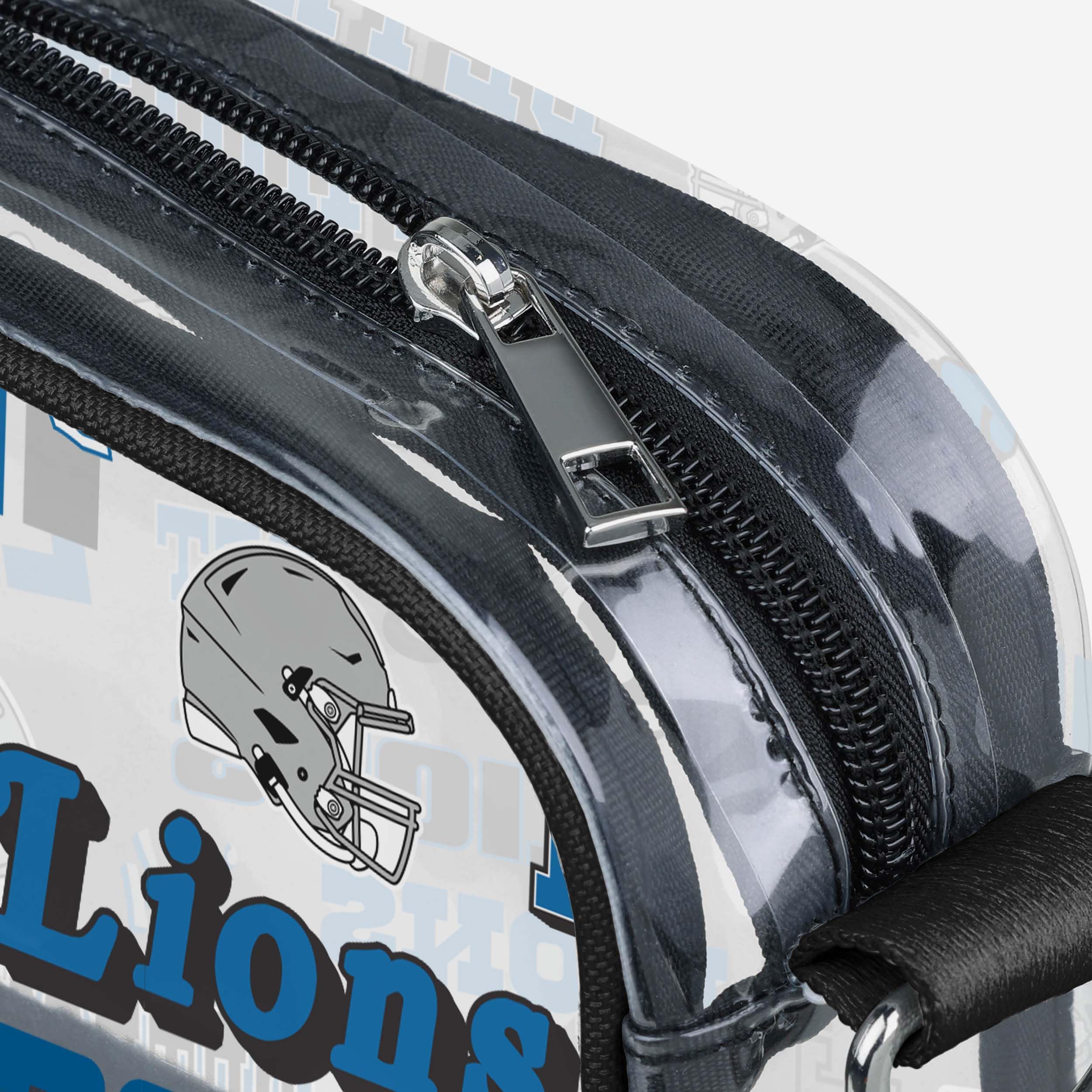 Detroit Lions Repeat Retro Print Clear Crossbody Bag - Image 4