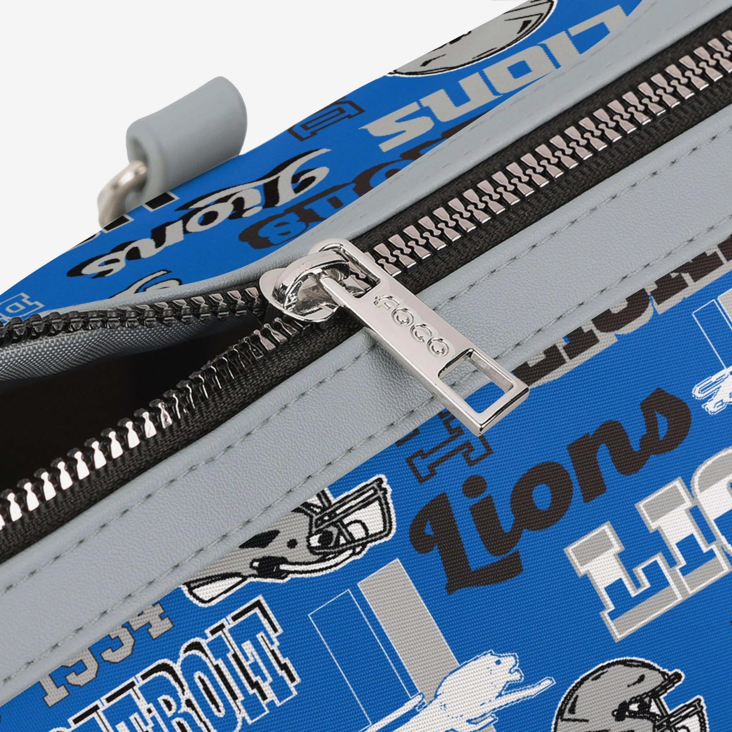 Detroit Lions Repeat Retro Print Nylon Medium Barrel Bag - Image 5