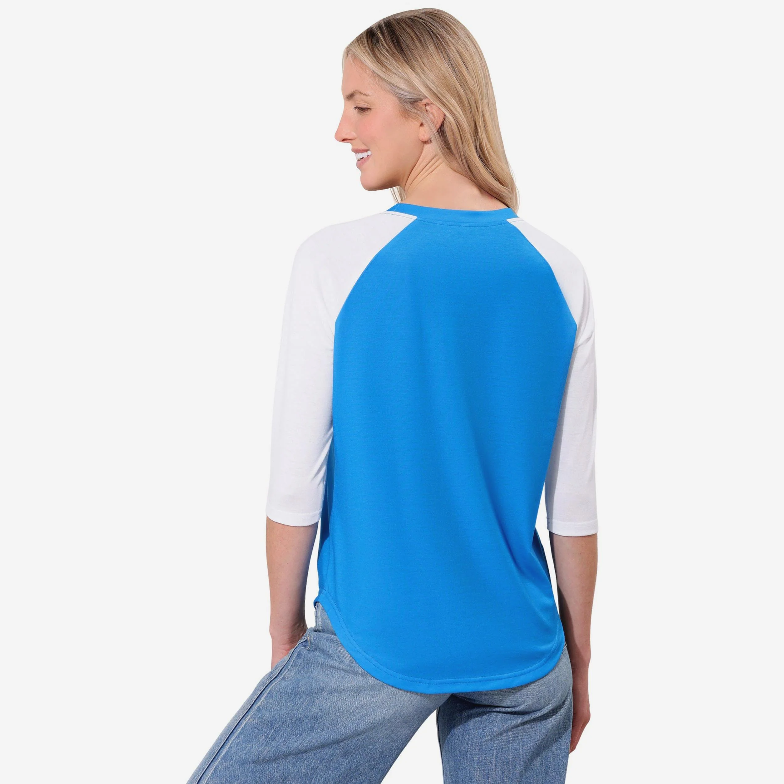 Detroit Lions Rhinestone Raglan T-Shirt - Image 3