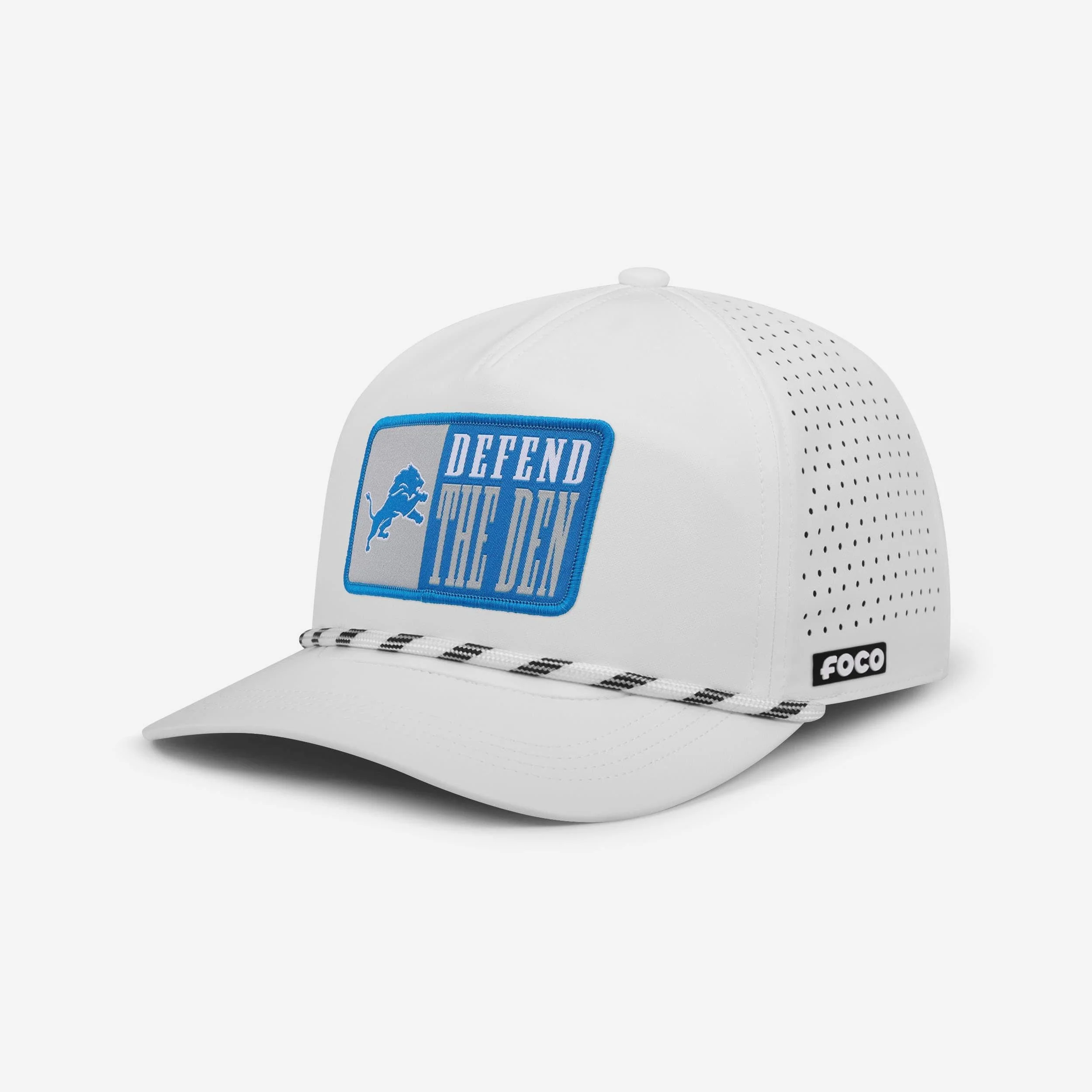 Detroit Lions Slogan Patch Poly Pro Marquee RF Cap