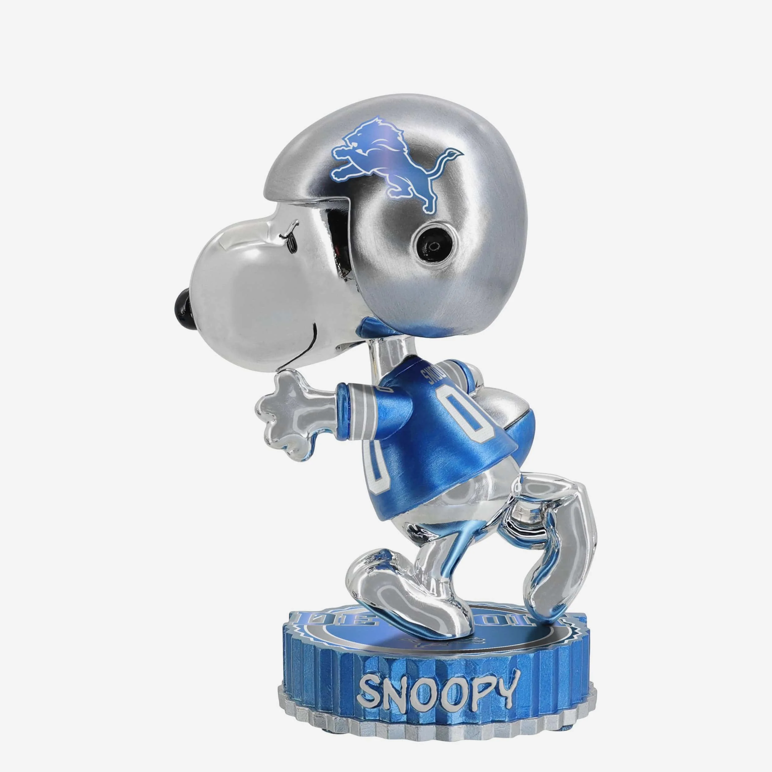 Detroit Lions Snoopy Peanuts Electroplated Medium Bighead Bobblehead