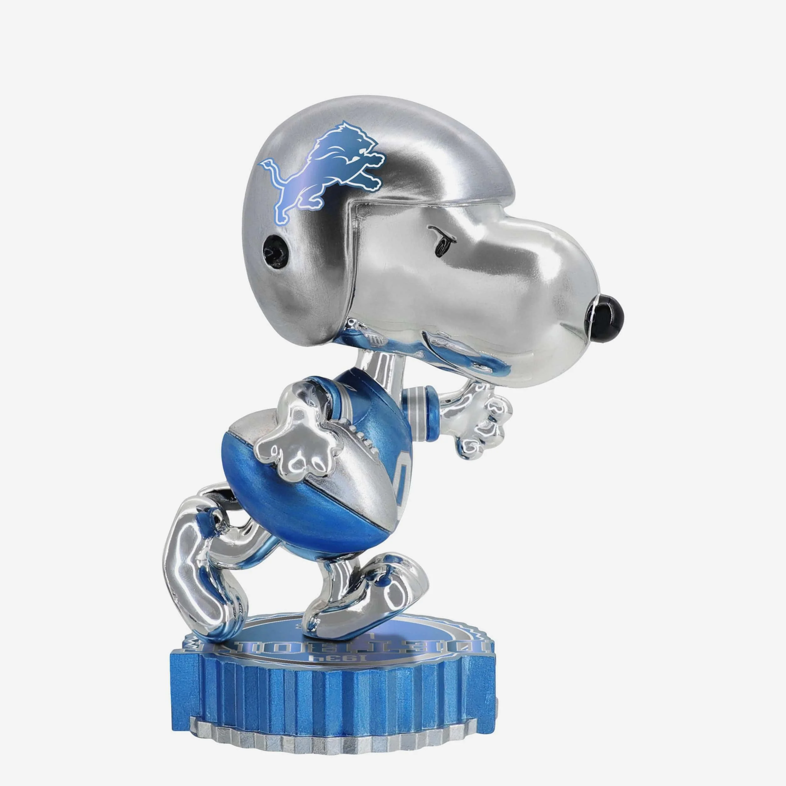 Detroit Lions Snoopy Peanuts Electroplated Medium Bighead Bobblehead - Image 4