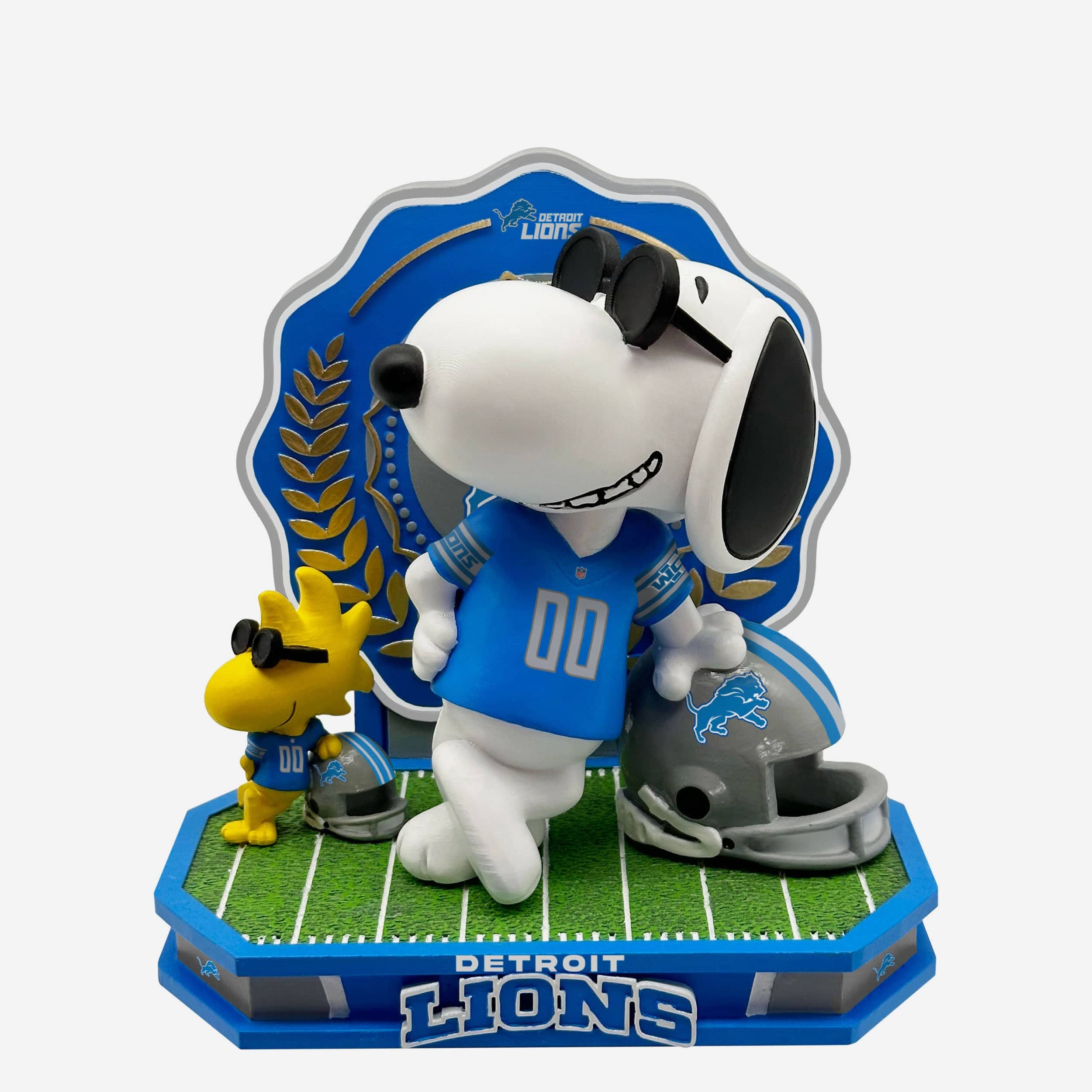 Detroit Lions Snoopy & Woodstock Joe Cool Peanuts Dual Bobblehead